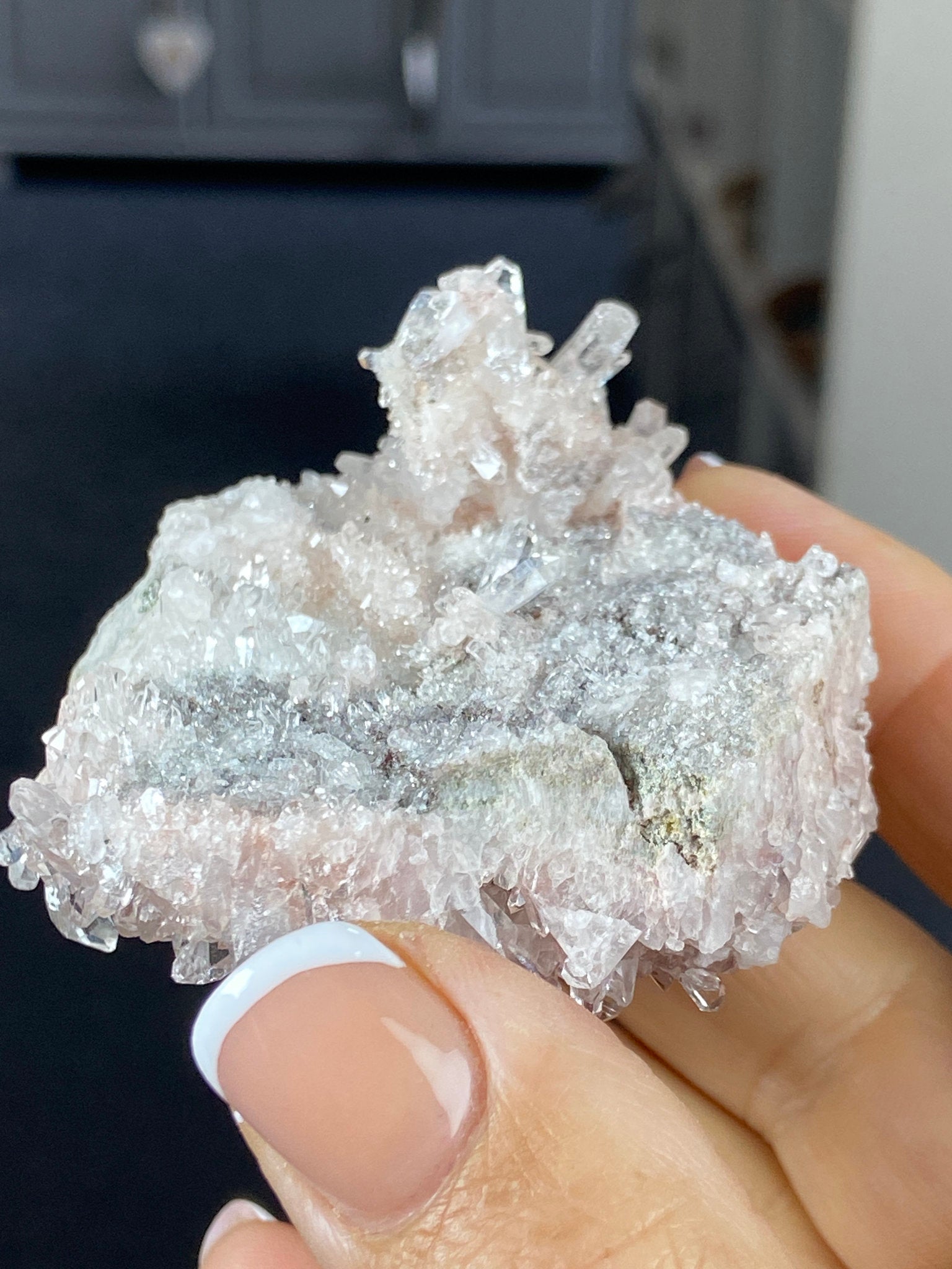 Sacred Pink Lemurian Quartz Cluster