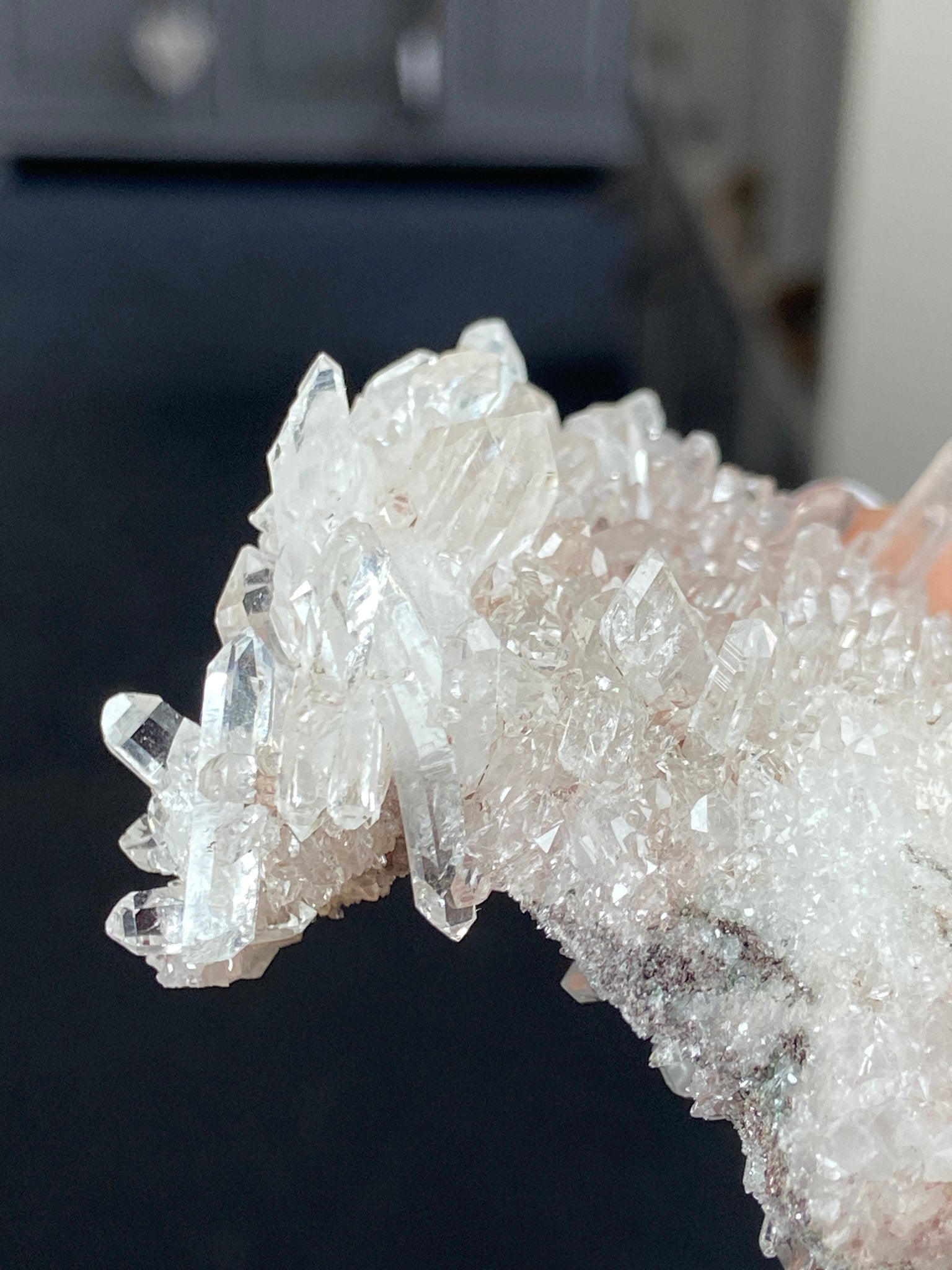 Sacred Pink Lemurian Quartz Cluster