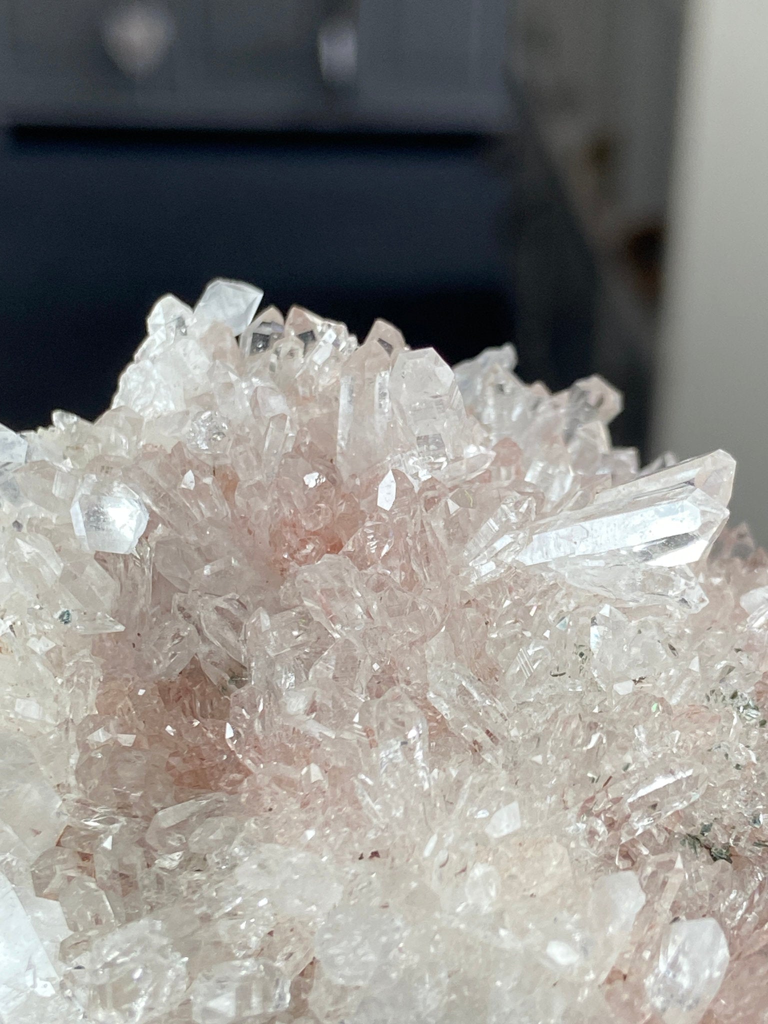 Sacred Pink Lemurian Quartz Cluster