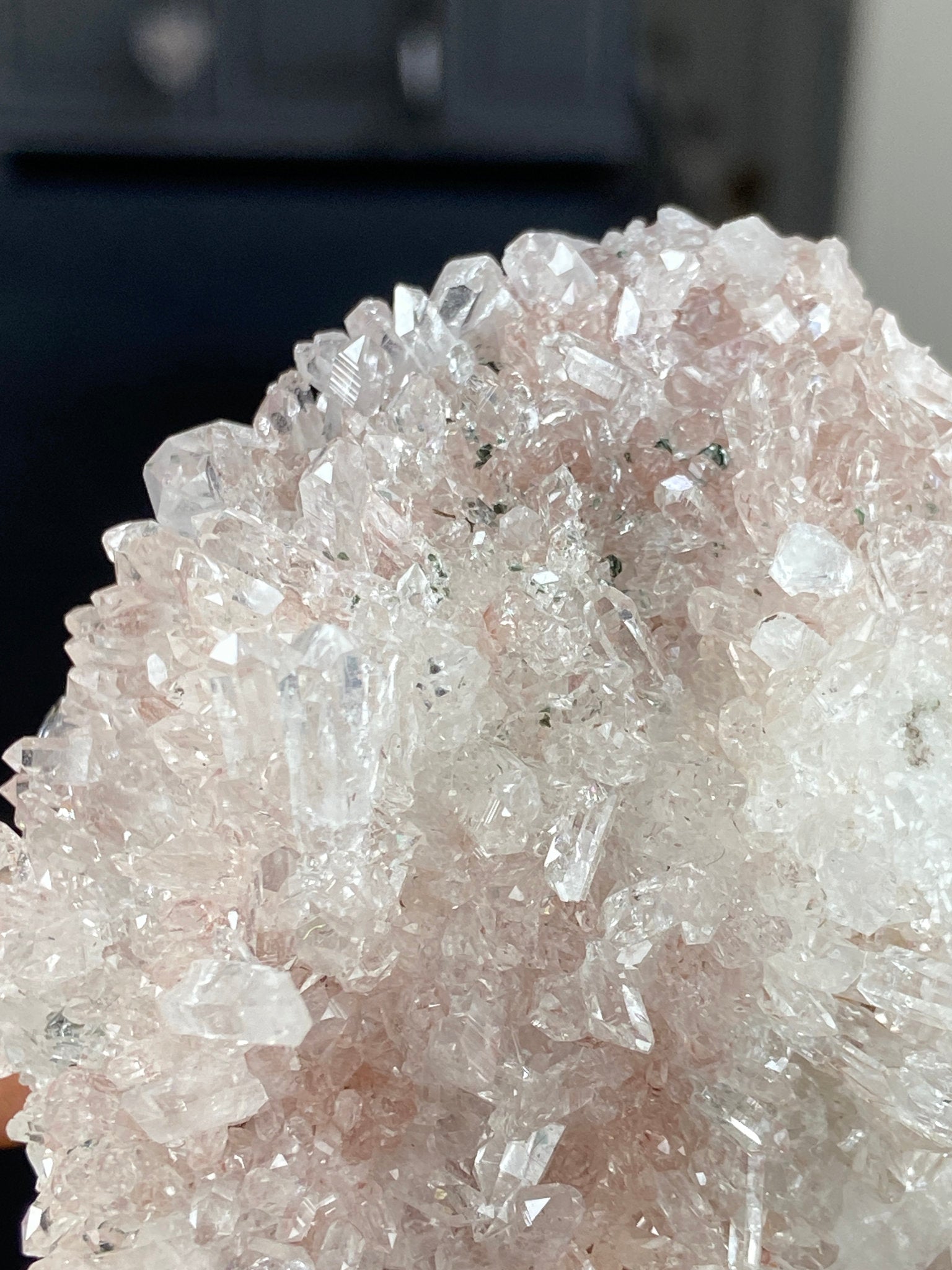 Sacred Pink Lemurian Quartz Cluster