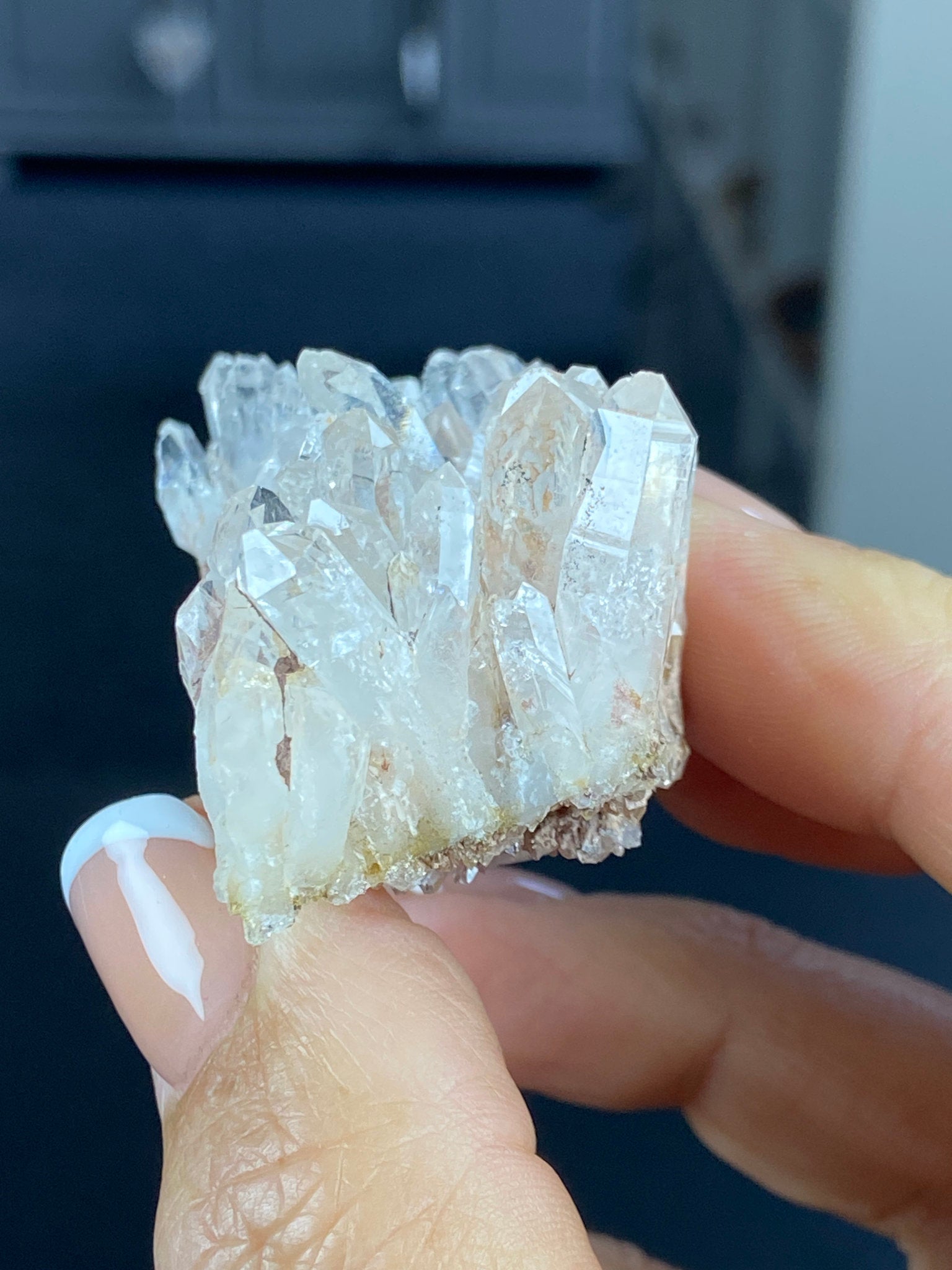 Sacred Pink Lemurian Quartz Cluster