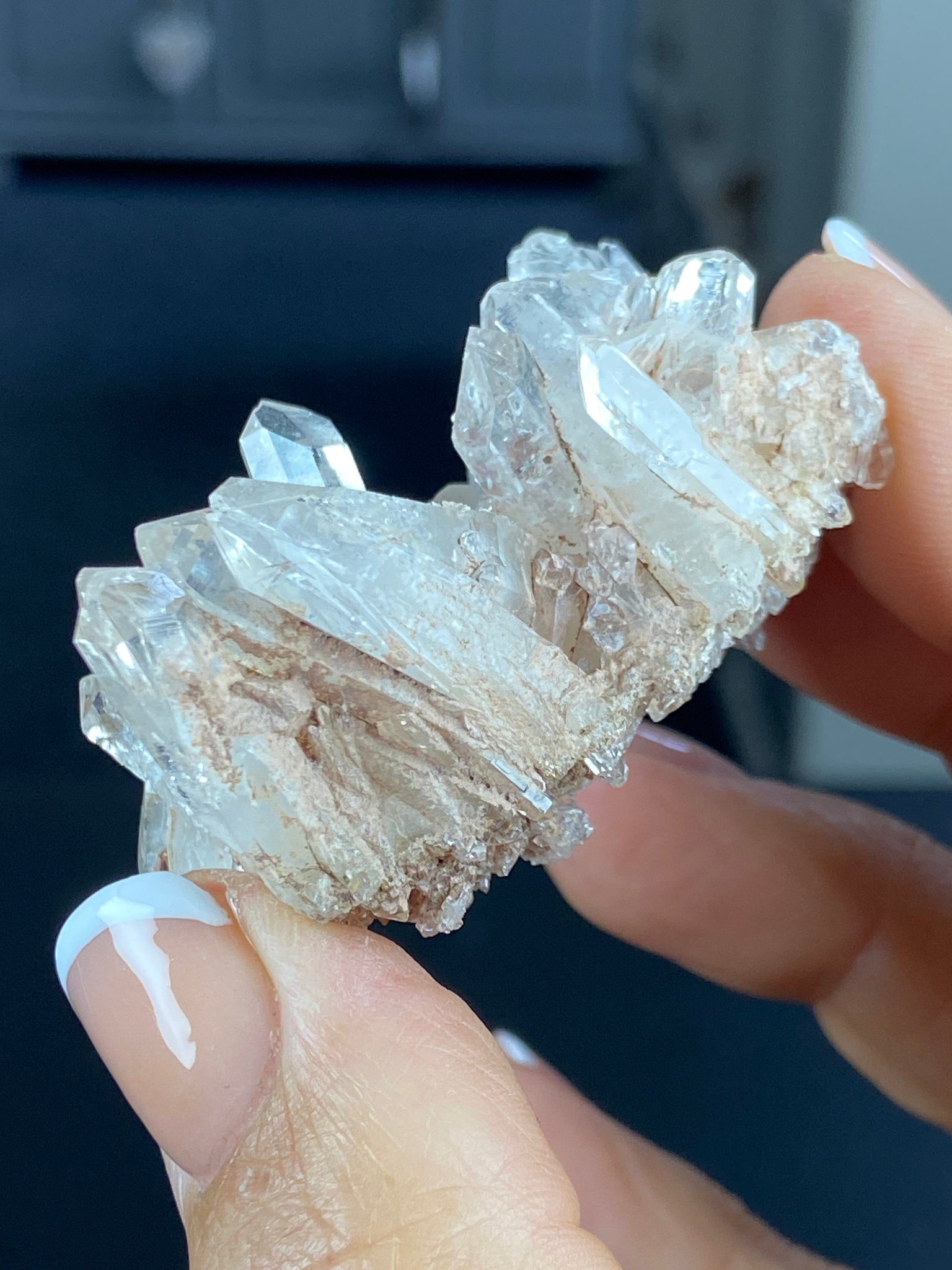 Sacred Pink Lemurian Quartz Cluster