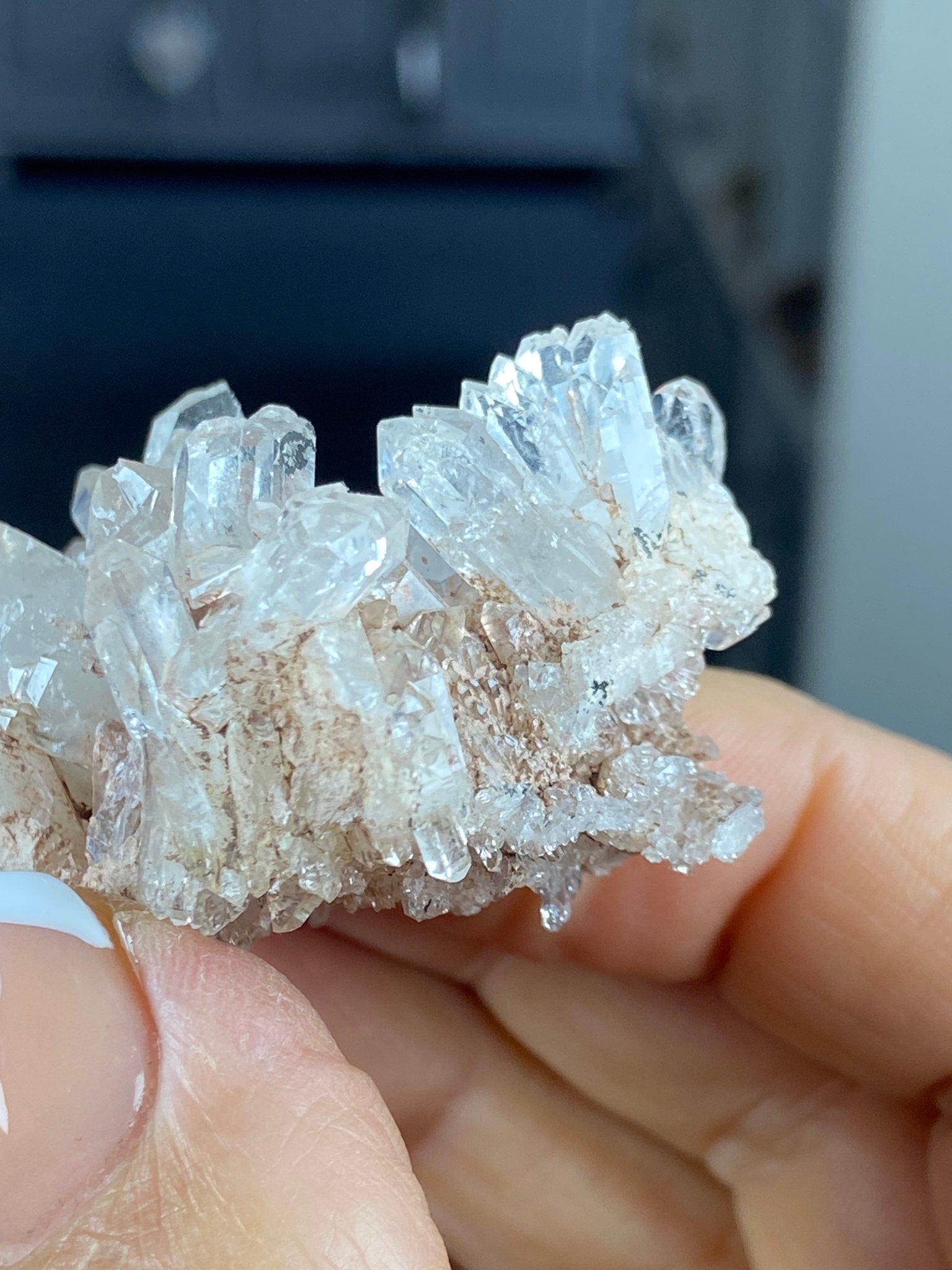 Sacred Pink Lemurian Quartz Cluster