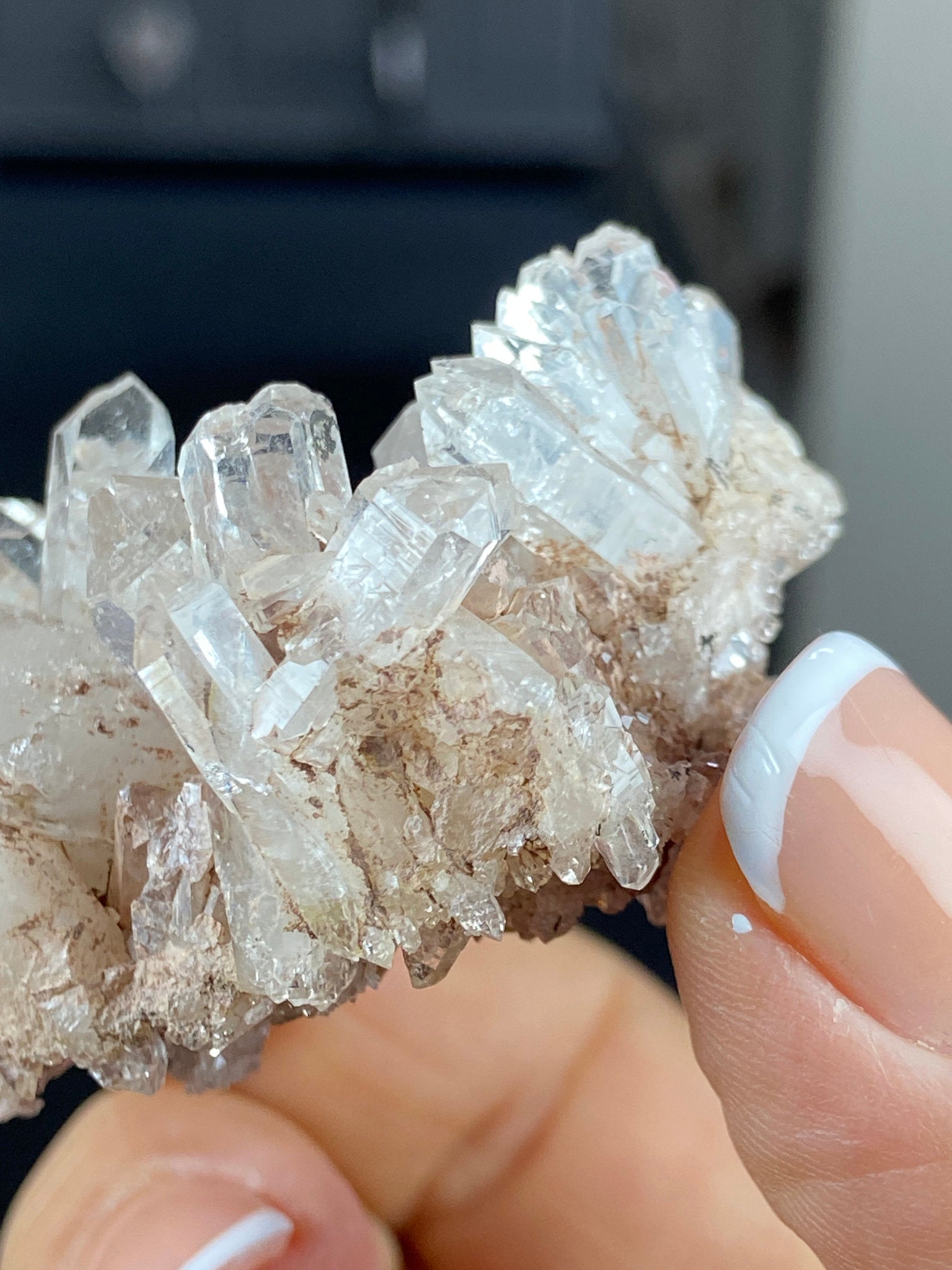 Sacred Pink Lemurian Quartz Cluster