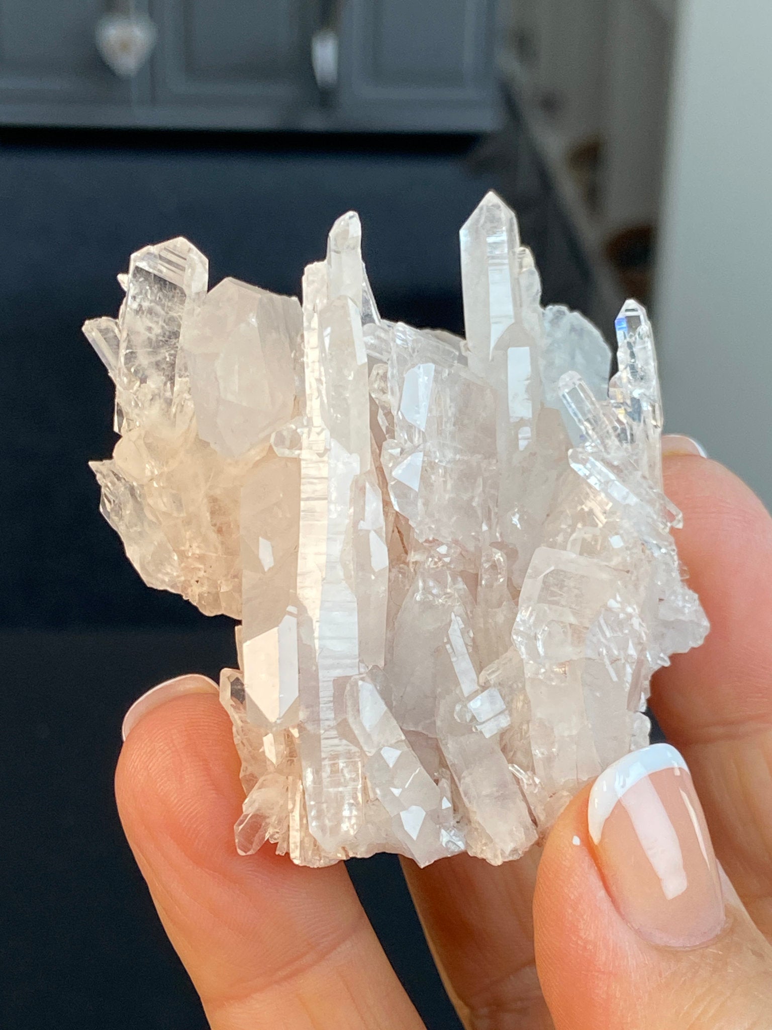 Sacred Pink Lemurian Quartz Cluster