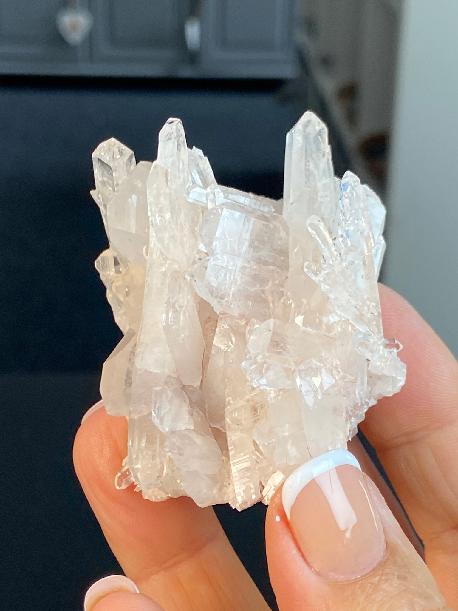 Sacred Pink Lemurian Quartz Cluster