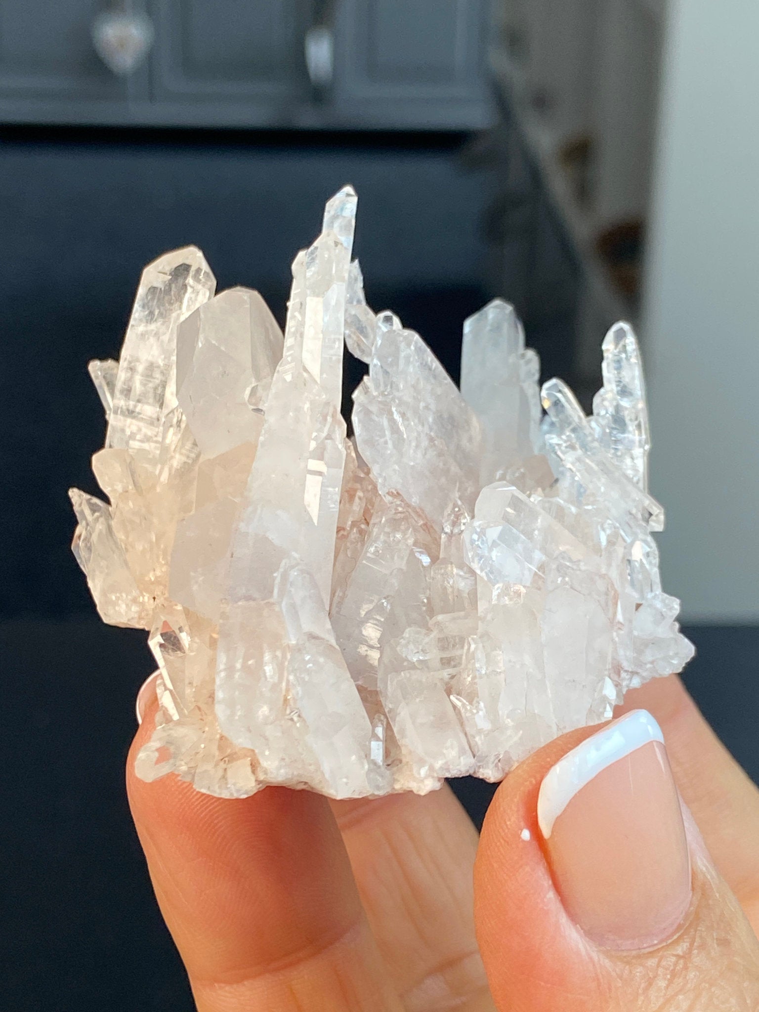 Sacred Pink Lemurian Quartz Cluster