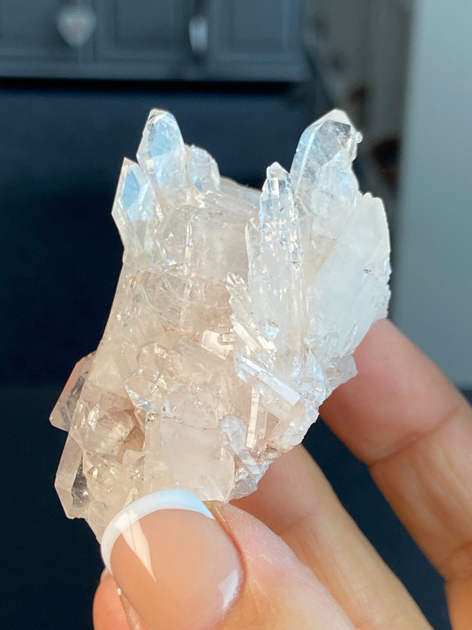 Sacred Pink Lemurian Quartz Cluster