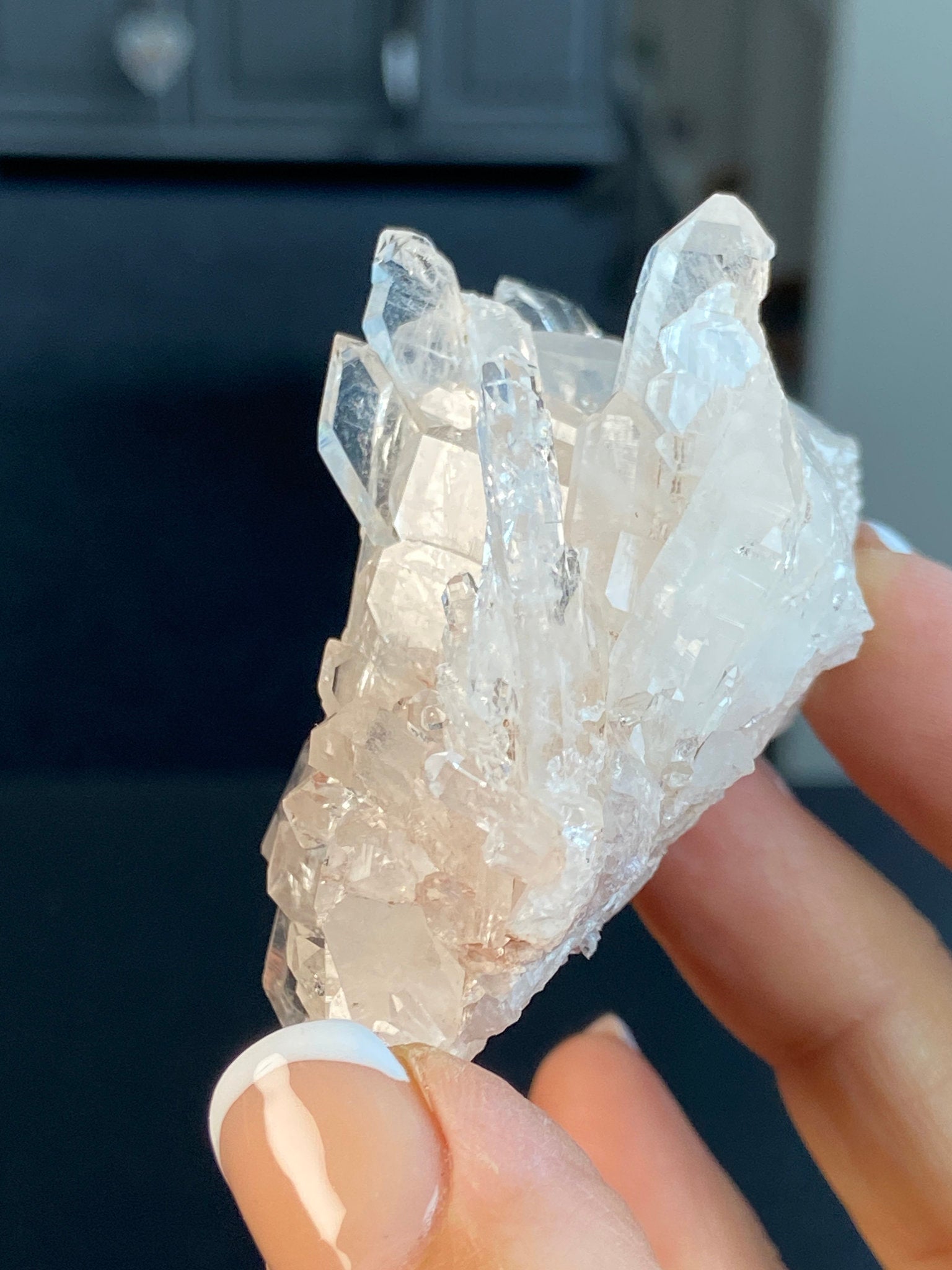 Sacred Pink Lemurian Quartz Cluster