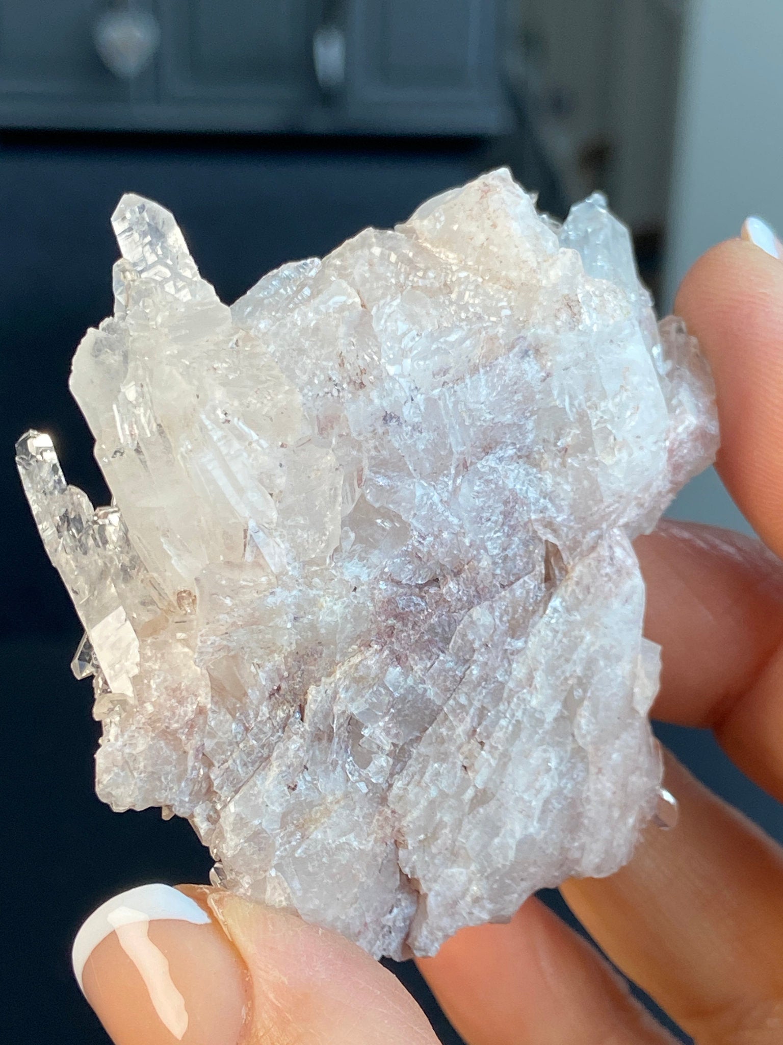 Sacred Pink Lemurian Quartz Cluster