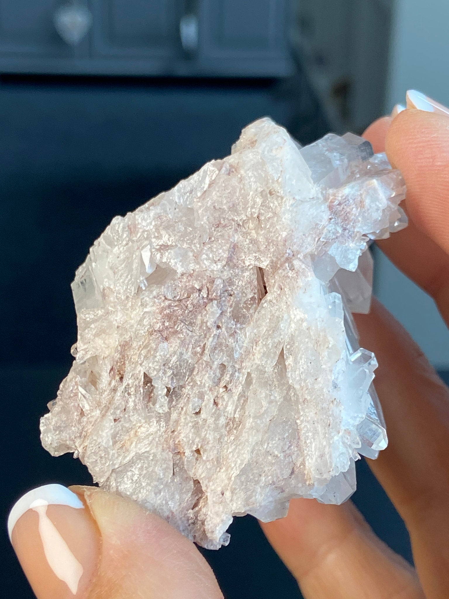 Sacred Pink Lemurian Quartz Cluster