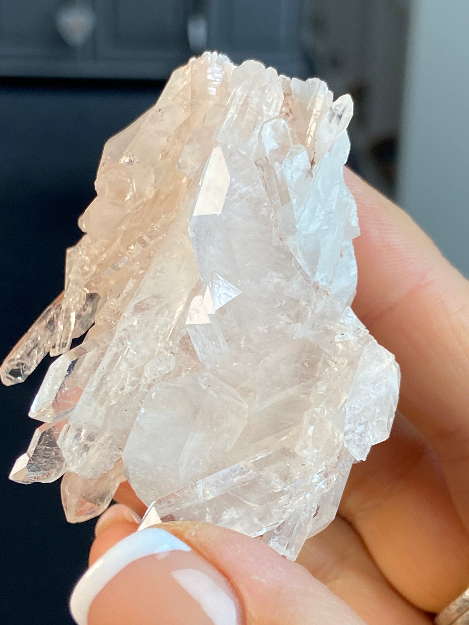 Sacred Pink Lemurian Quartz Cluster