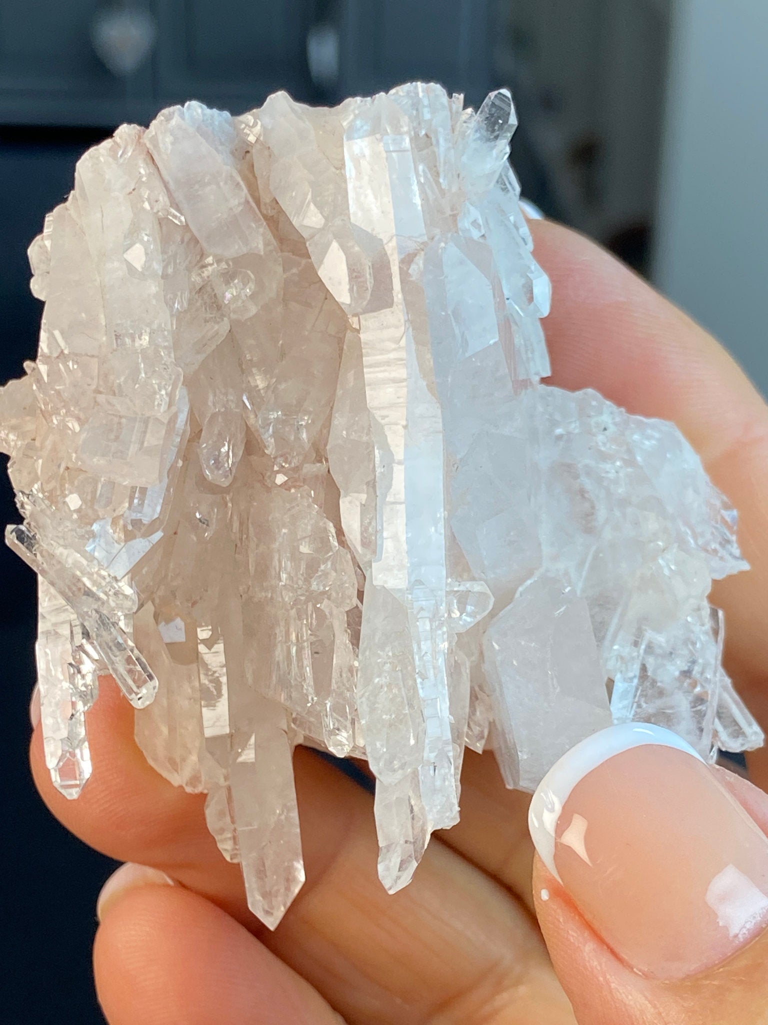 Sacred Pink Lemurian Quartz Cluster