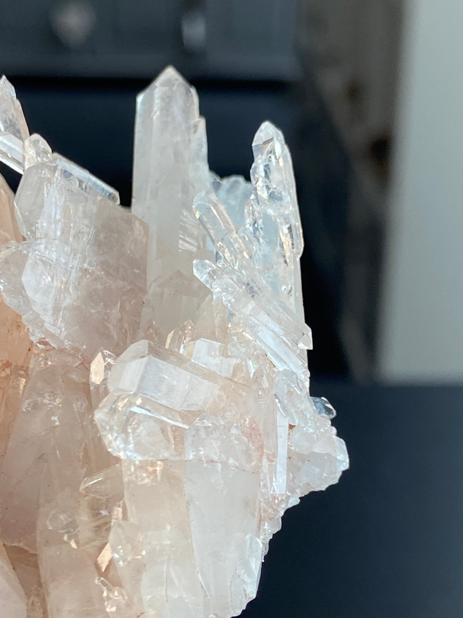 Sacred Pink Lemurian Quartz Cluster