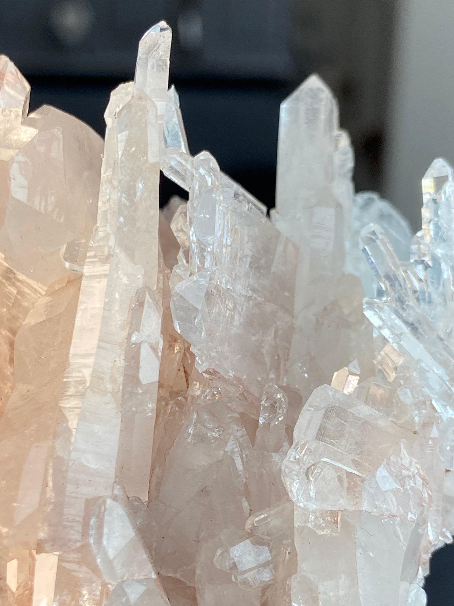Sacred Pink Lemurian Quartz Cluster