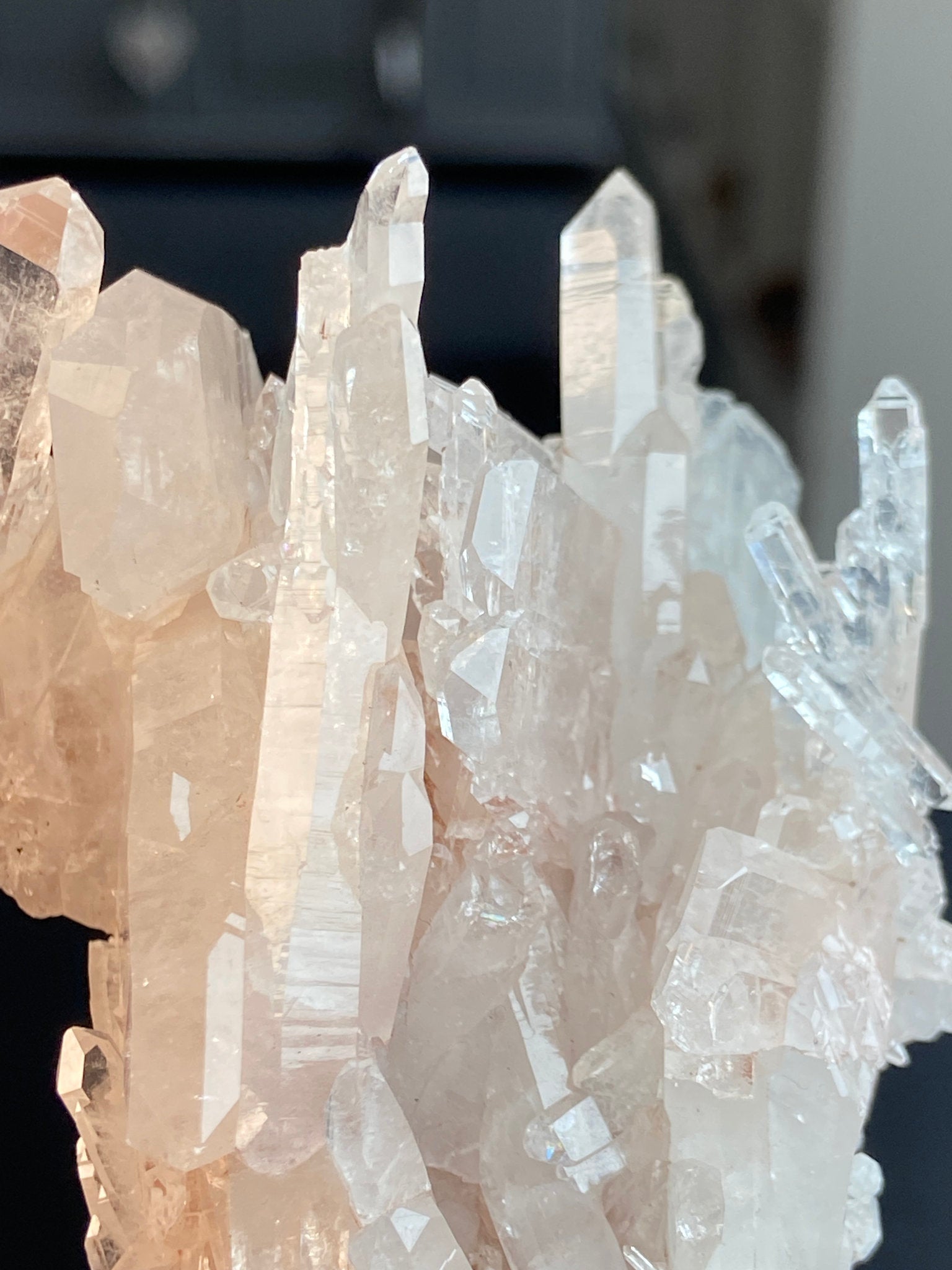 Sacred Pink Lemurian Quartz Cluster