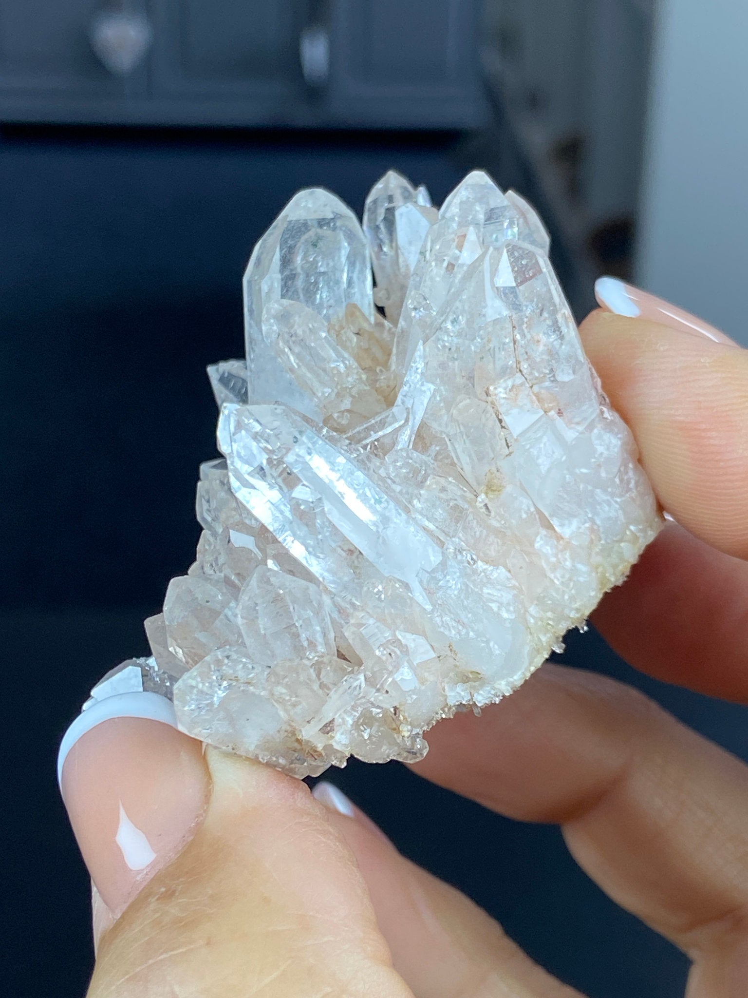 Sacred Pink Lemurian Quartz Cluster