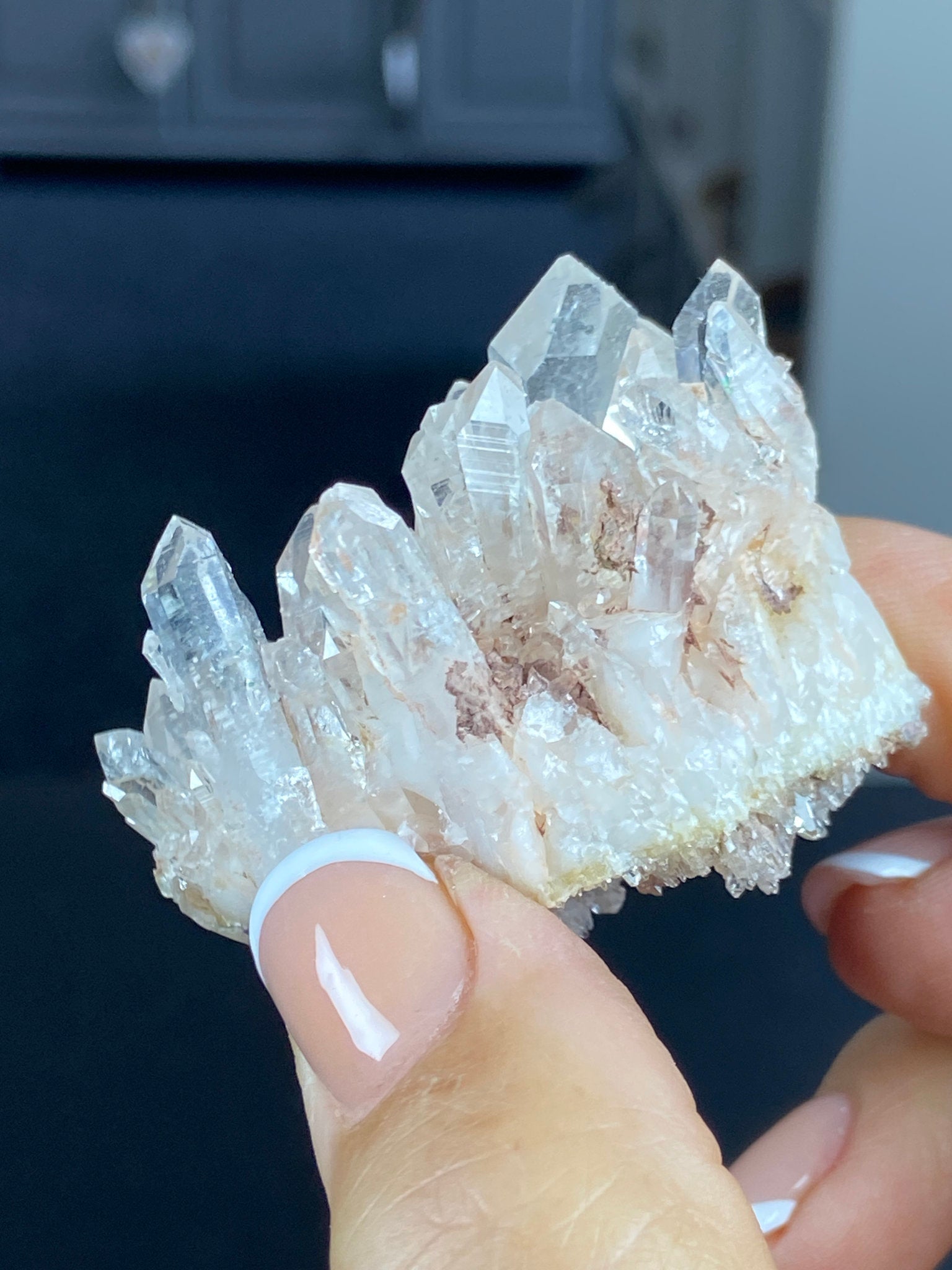 Sacred Pink Lemurian Quartz Cluster