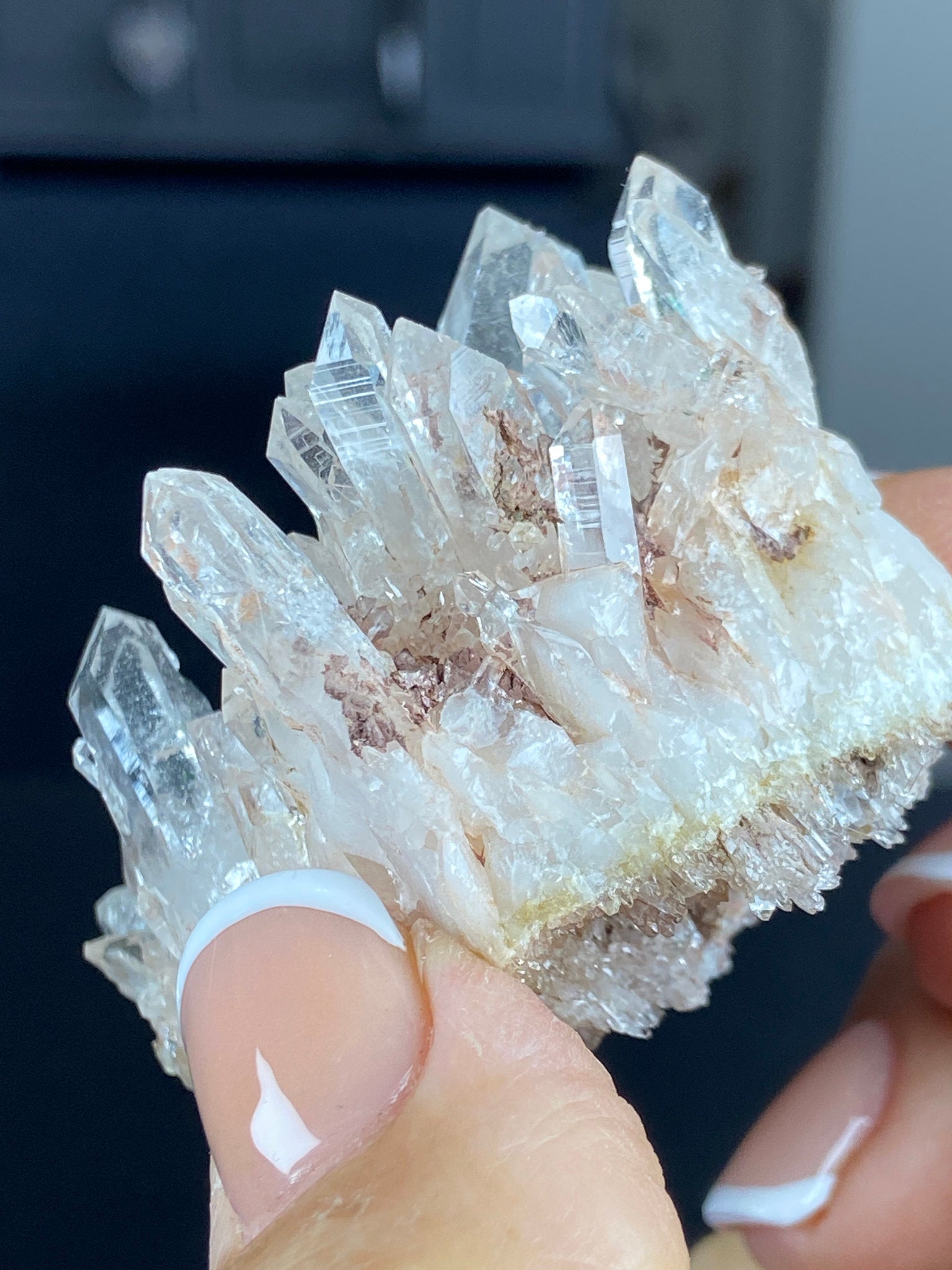 Sacred Pink Lemurian Quartz Cluster
