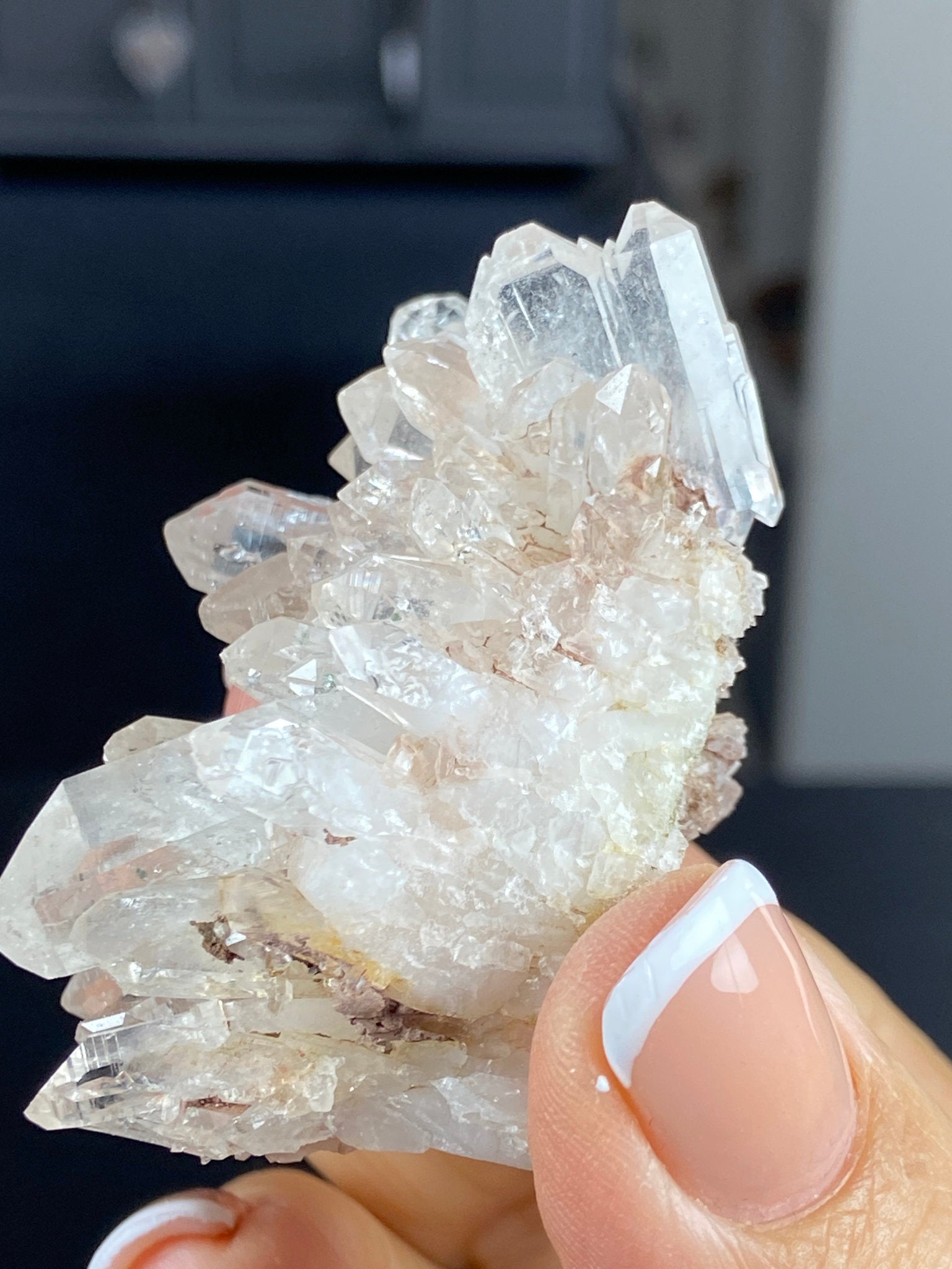 Sacred Pink Lemurian Quartz Cluster