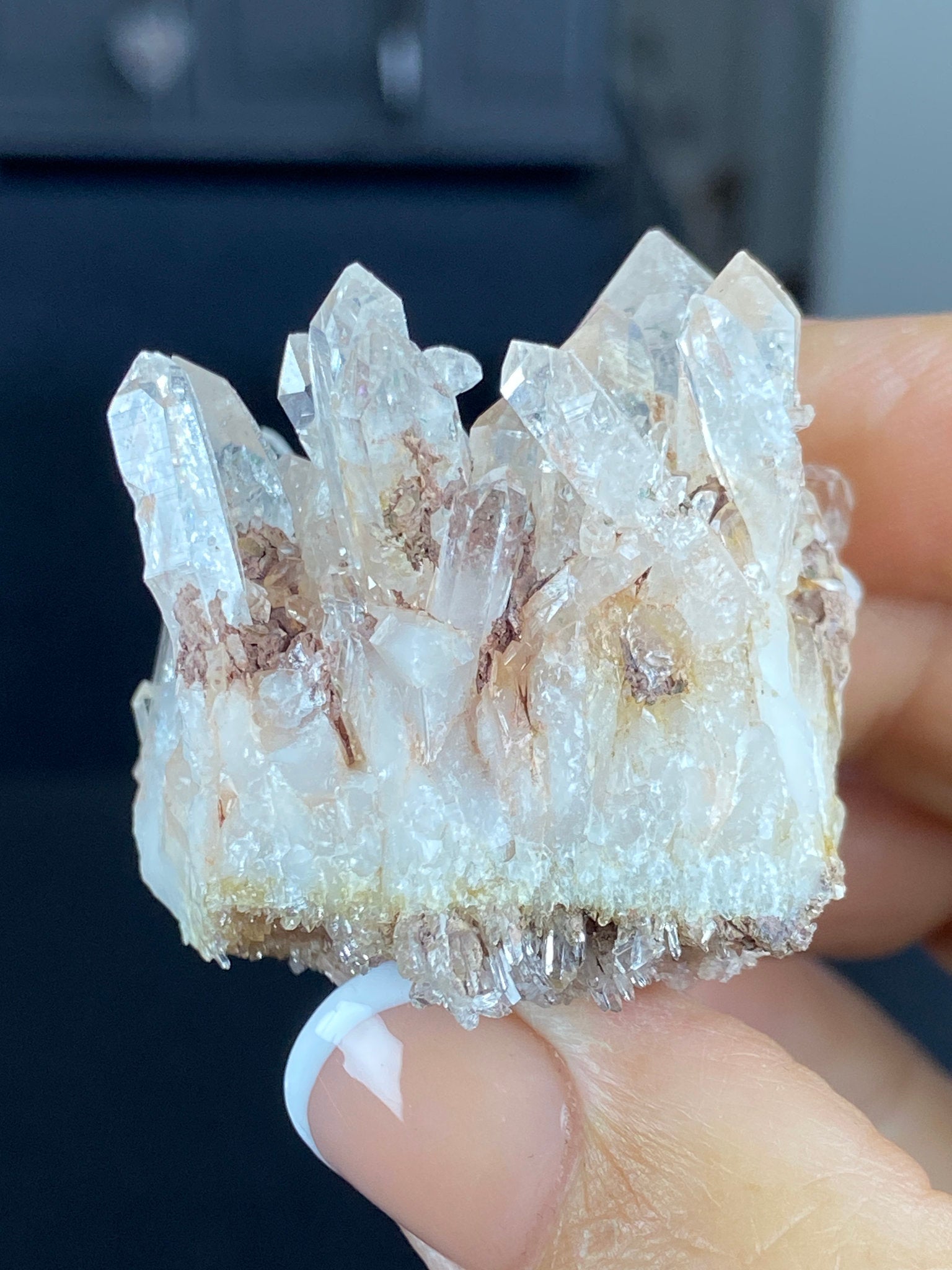 Sacred Pink Lemurian Quartz Cluster