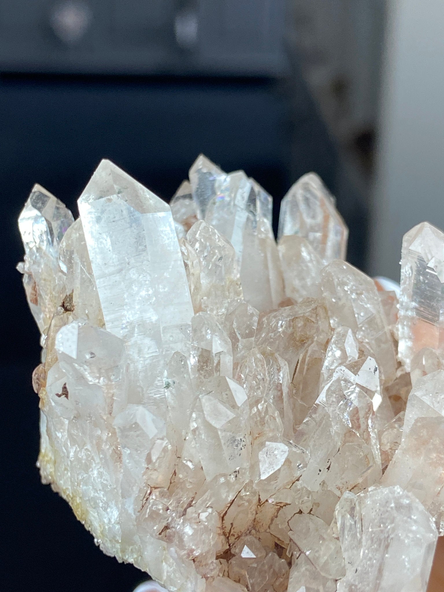 Sacred Pink Lemurian Quartz Cluster