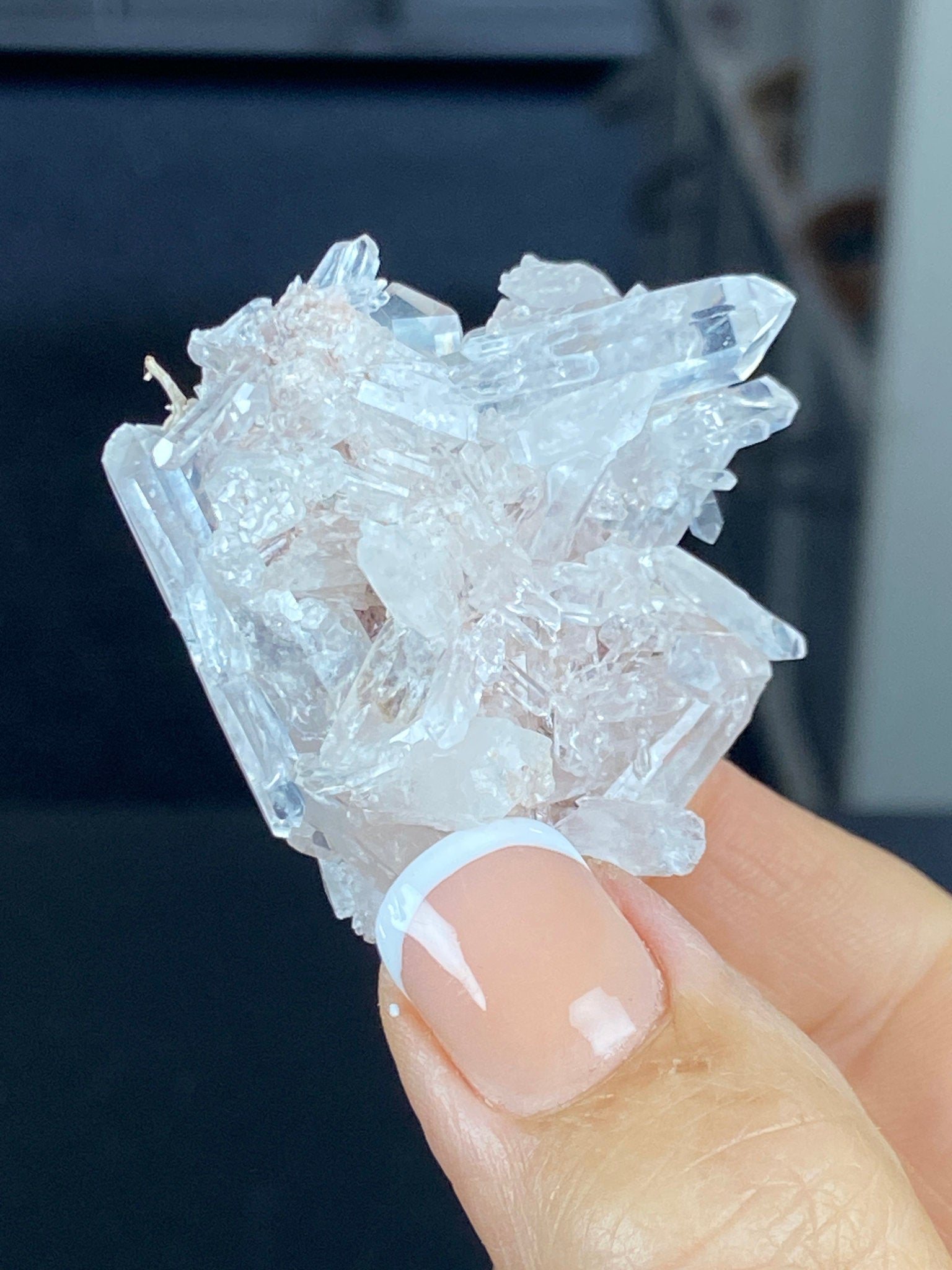 Sacred Pink Lemurian Quartz Cluster