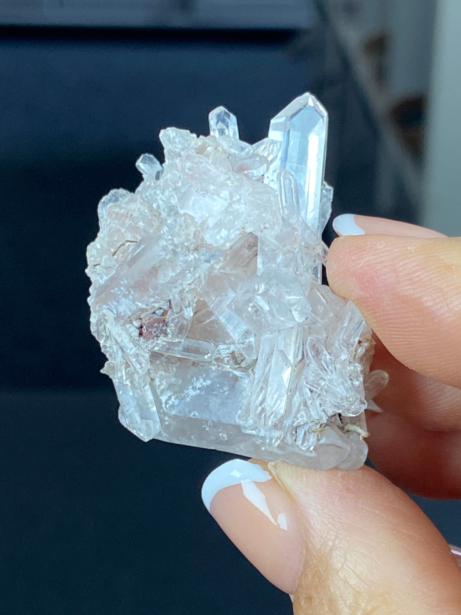 Sacred Pink Lemurian Quartz Cluster