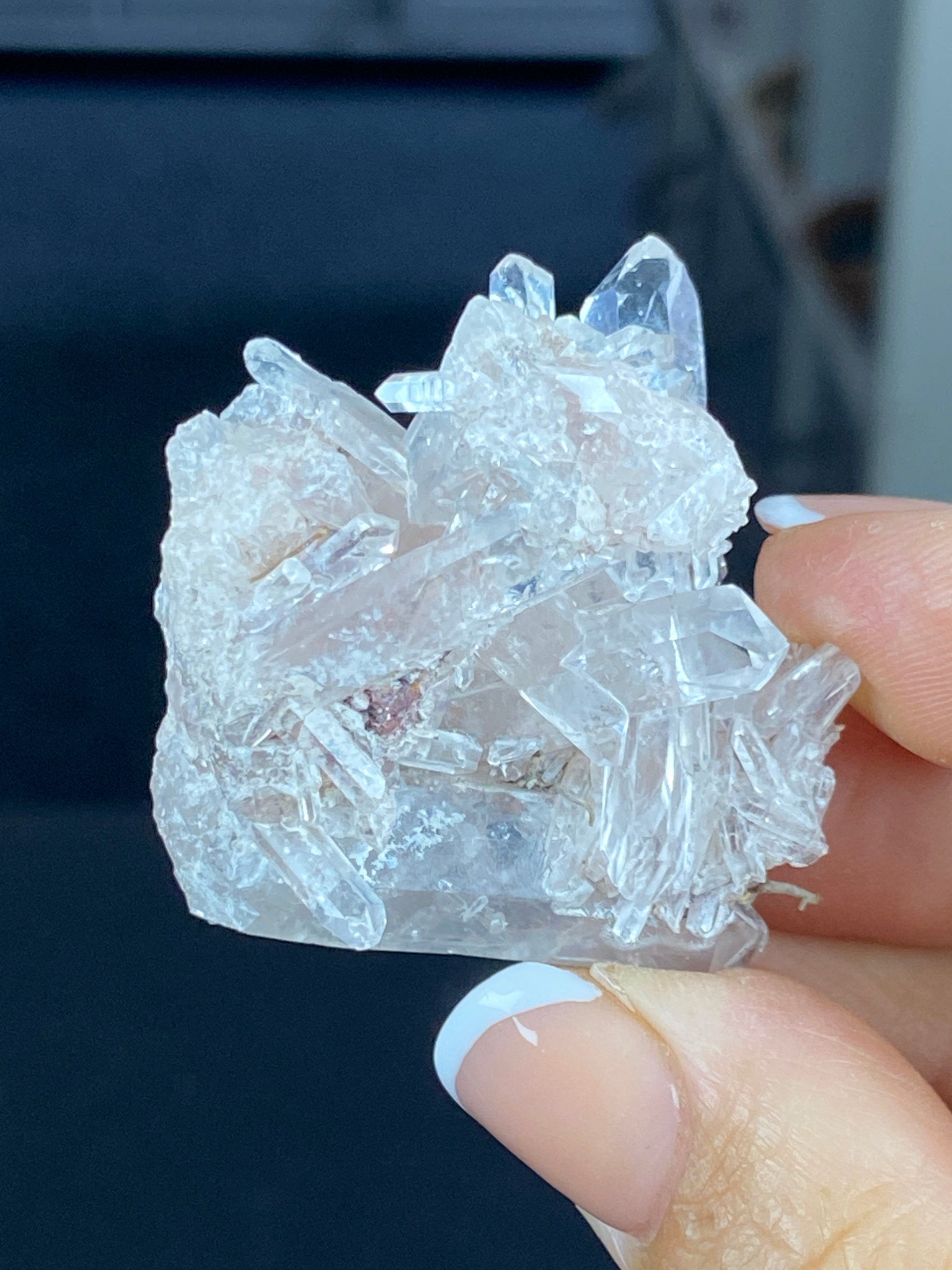 Sacred Pink Lemurian Quartz Cluster