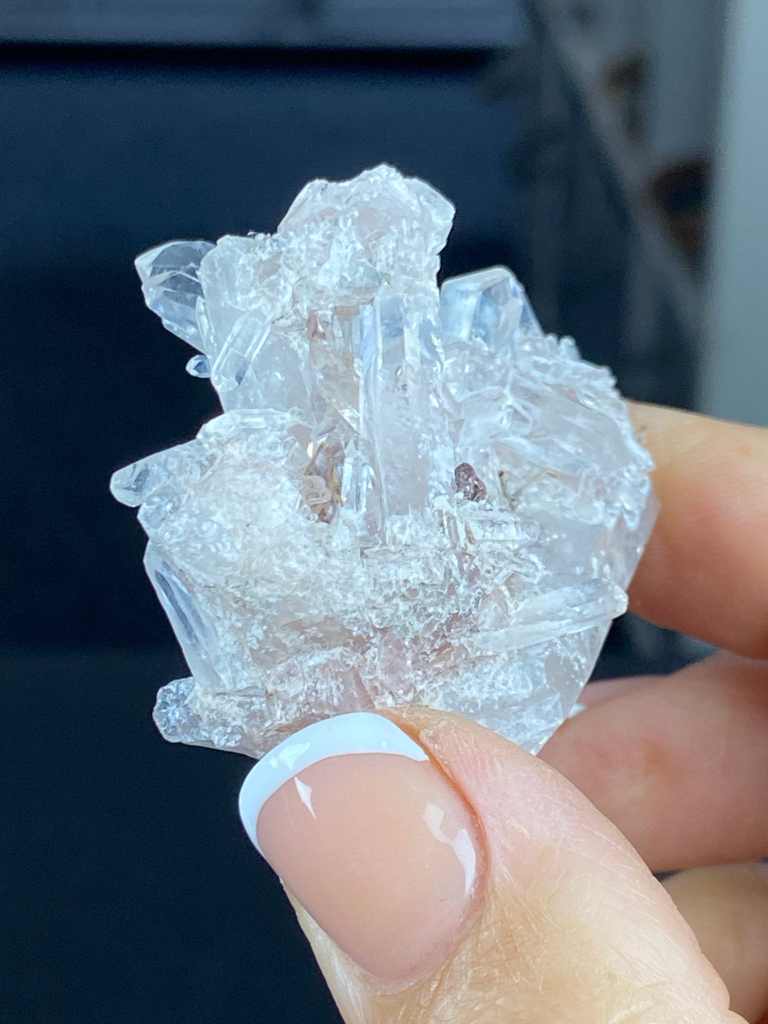 Sacred Pink Lemurian Quartz Cluster
