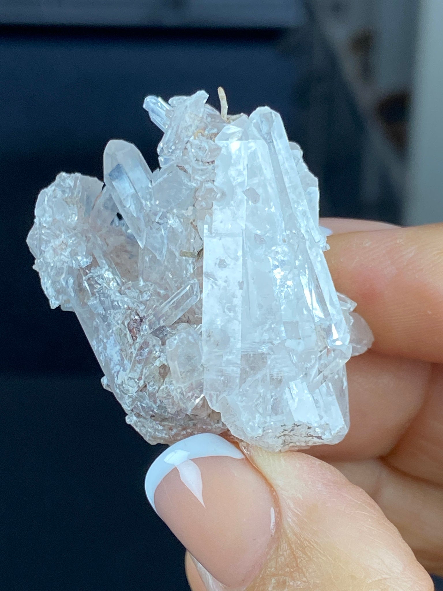 Sacred Pink Lemurian Quartz Cluster