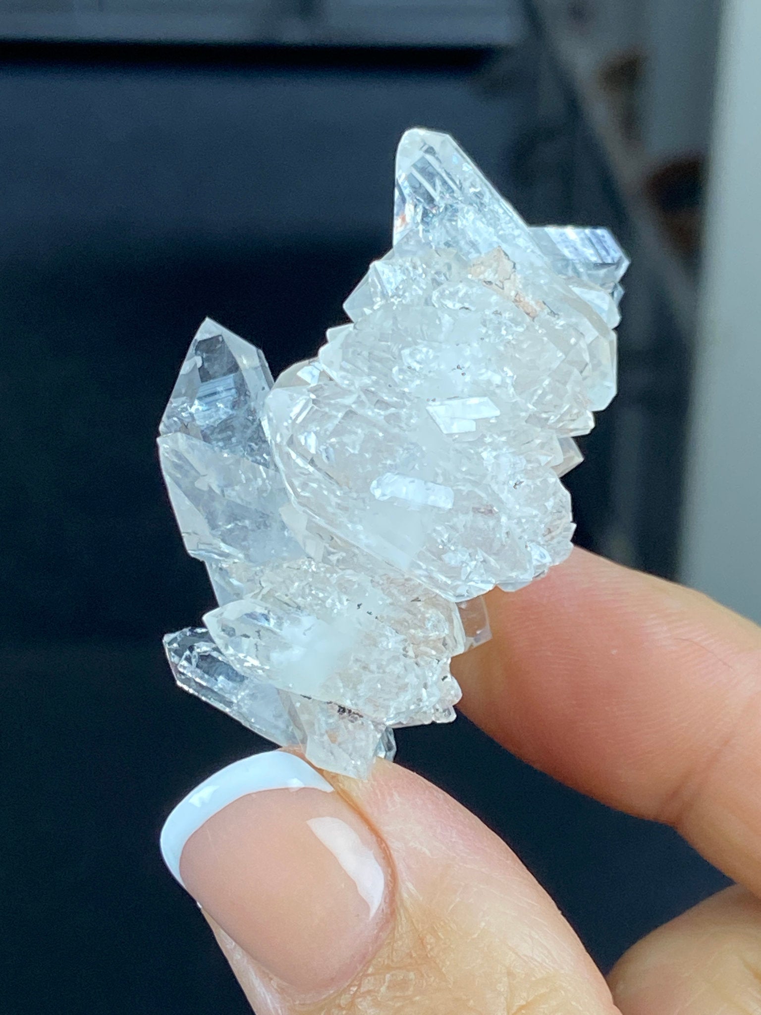 Sacred Pink Lemurian Quartz Cluster