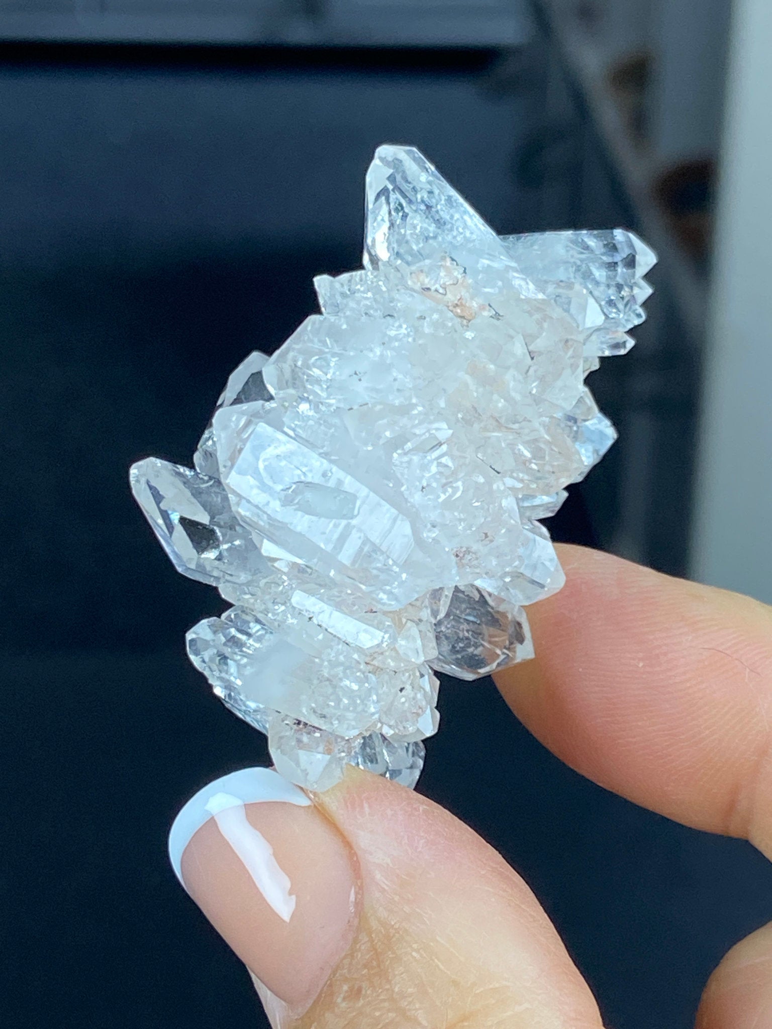 Sacred Pink Lemurian Quartz Cluster