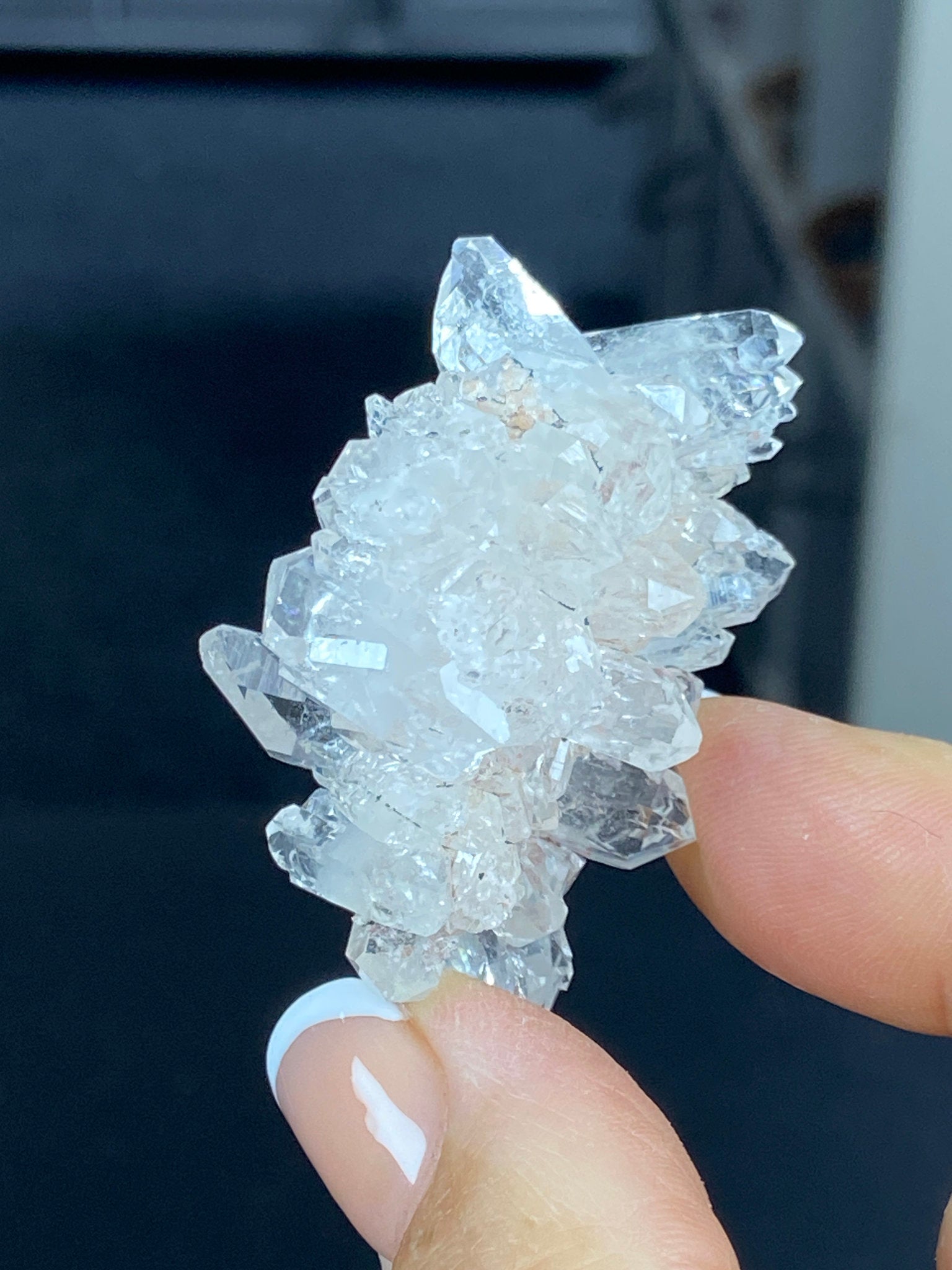 Sacred Pink Lemurian Quartz Cluster
