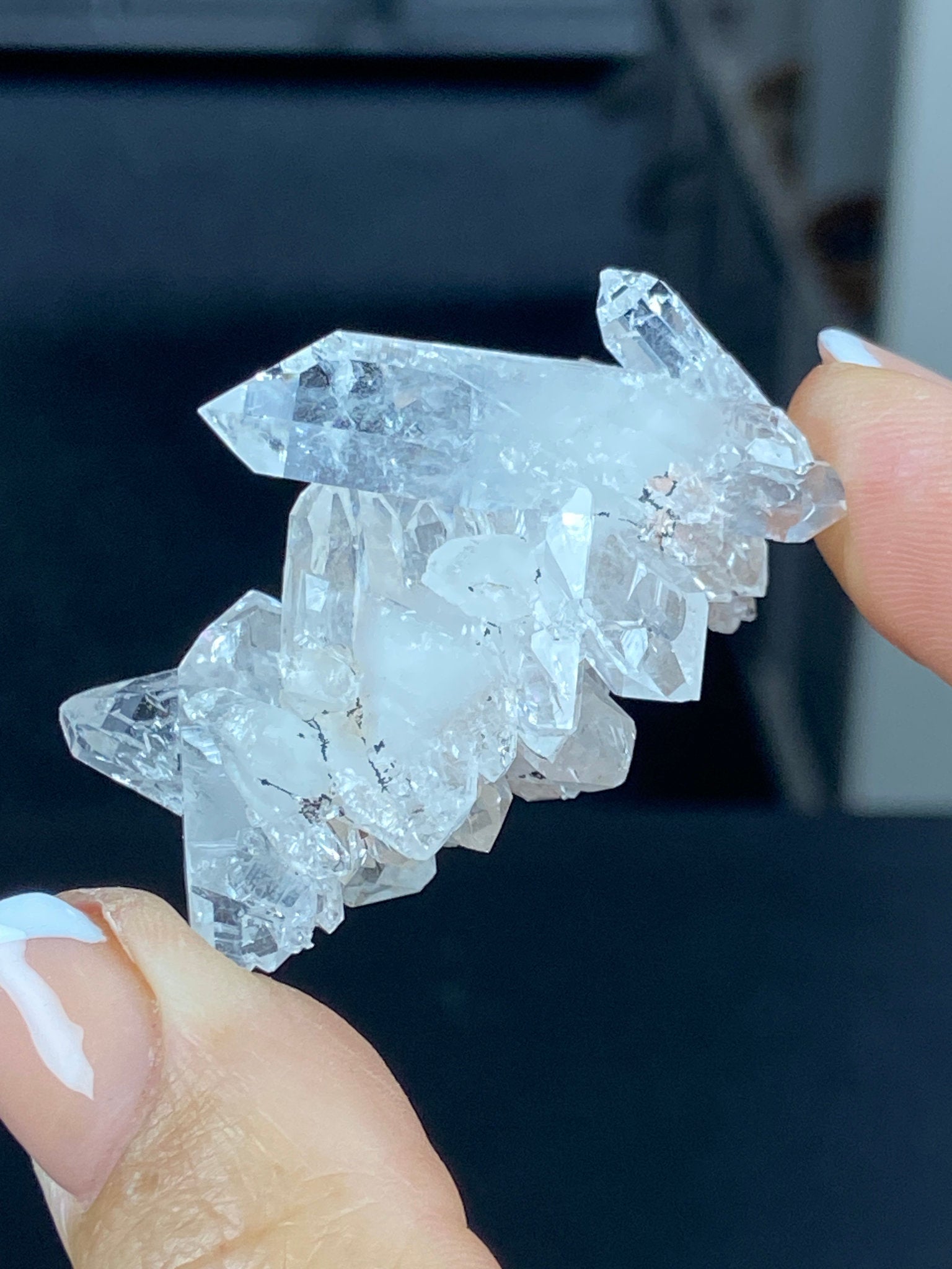 Sacred Pink Lemurian Quartz Cluster