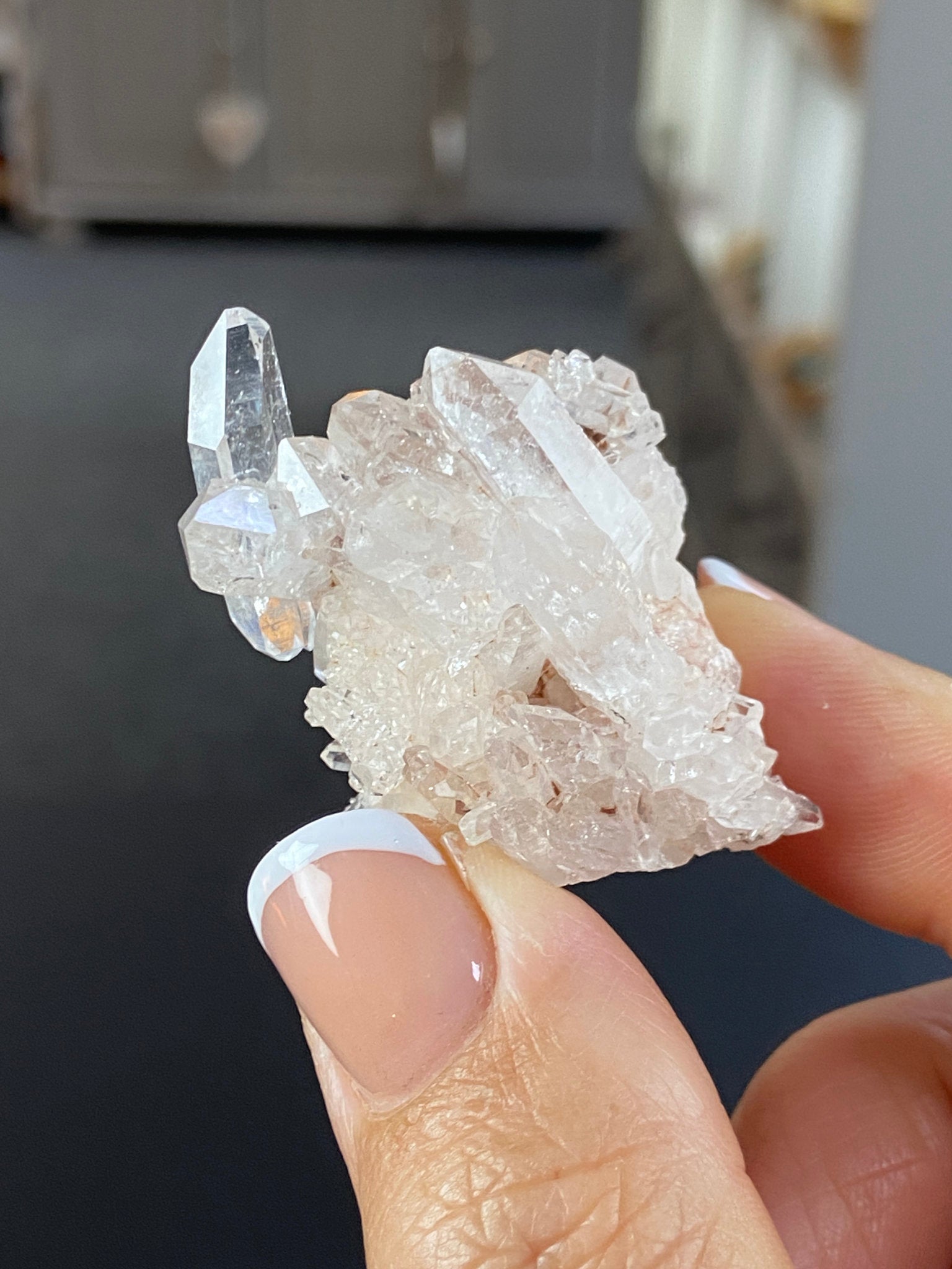 Sacred Pink Lemurian Quartz Cluster