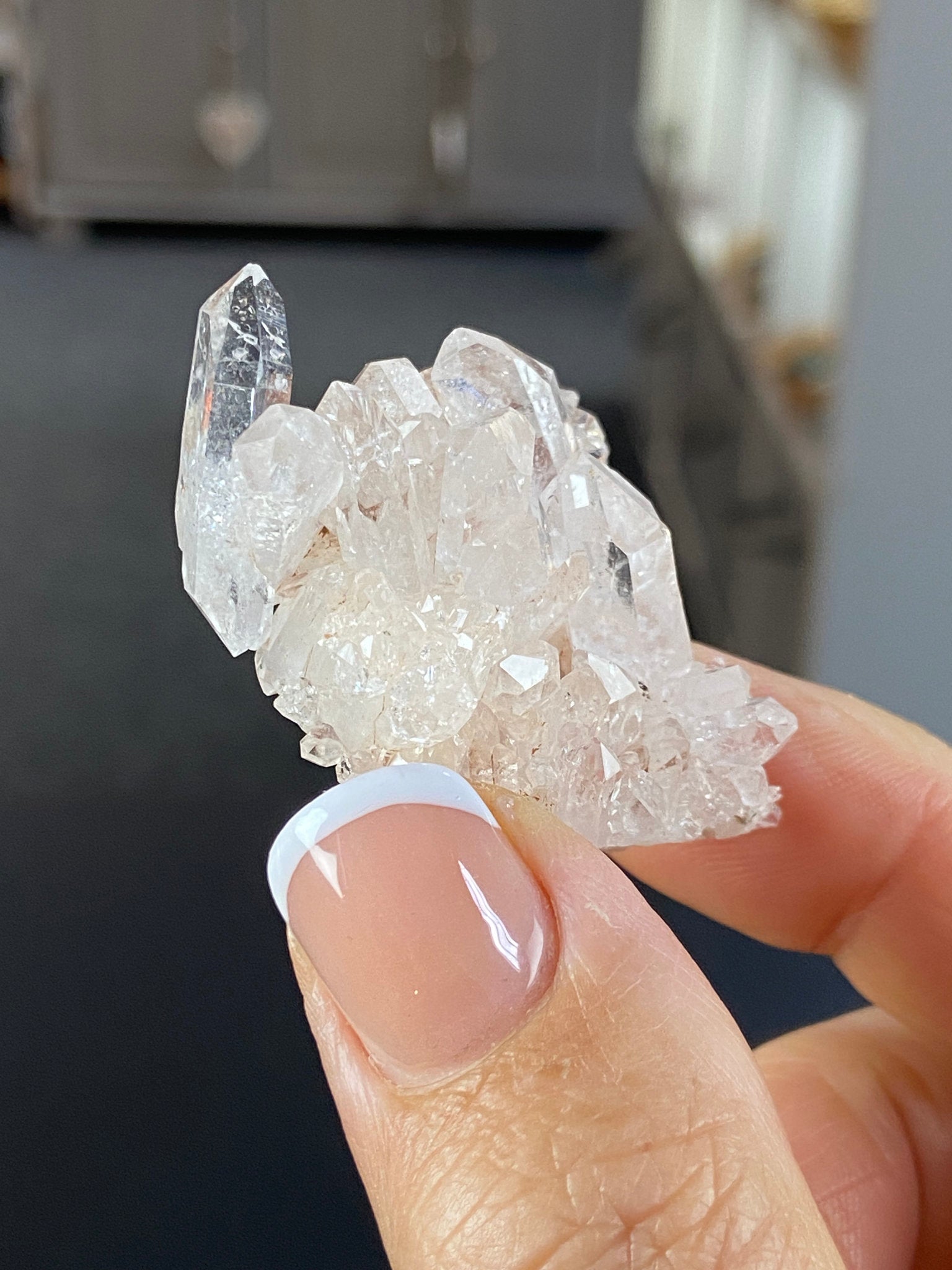 Sacred Pink Lemurian Quartz Cluster