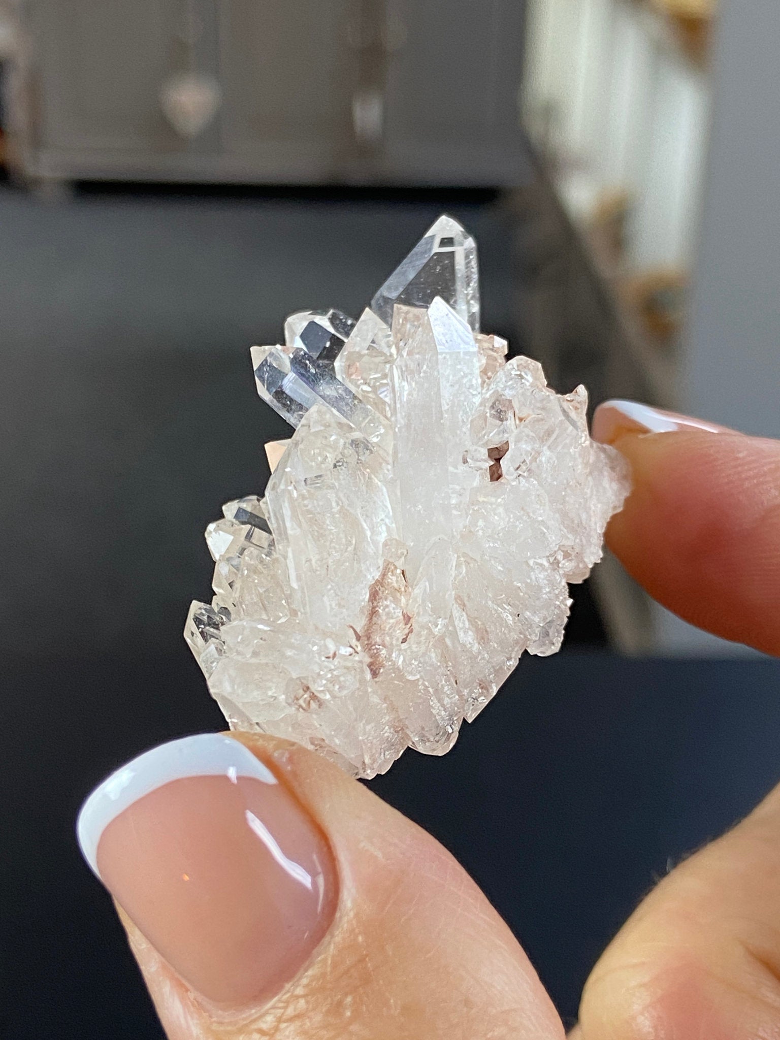 Sacred Pink Lemurian Quartz Cluster