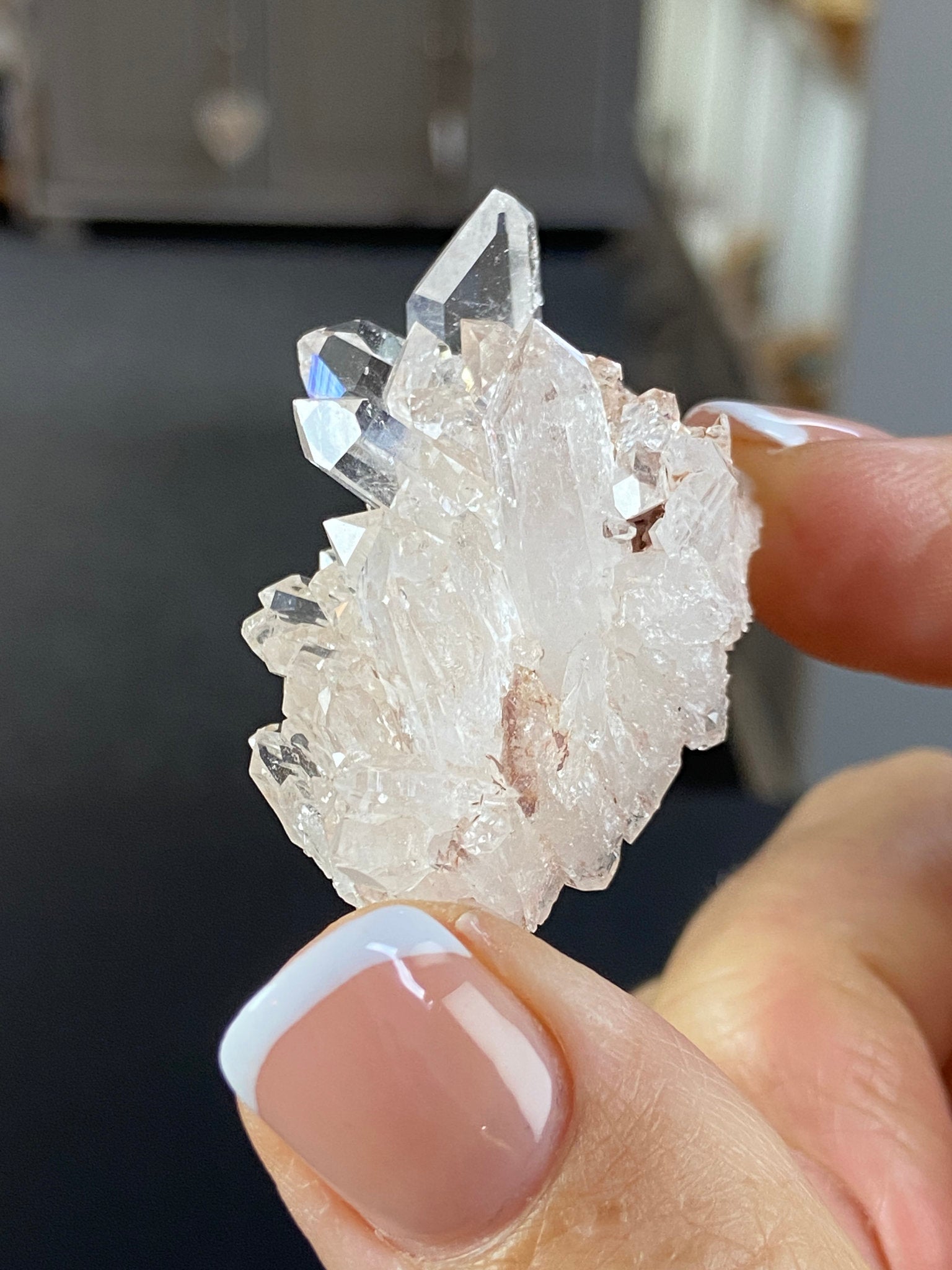 Sacred Pink Lemurian Quartz Cluster