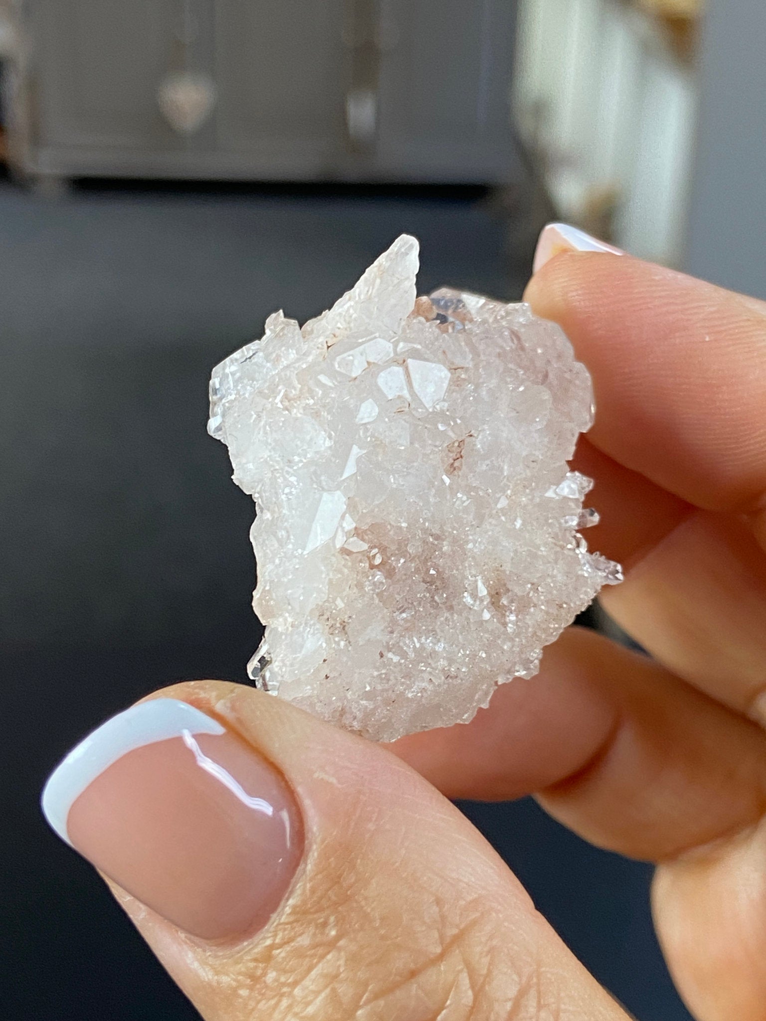 Sacred Pink Lemurian Quartz Cluster