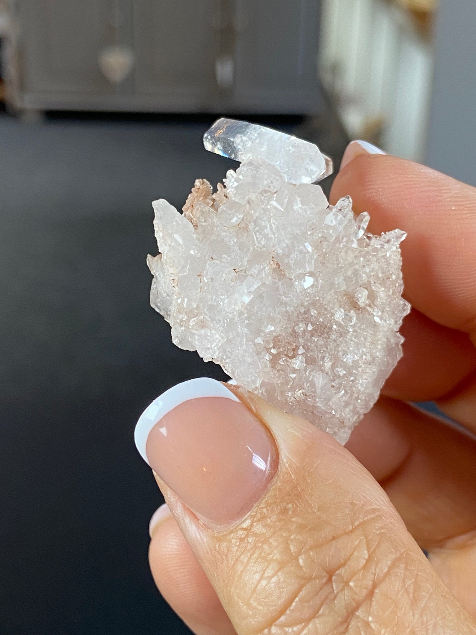 Sacred Pink Lemurian Quartz Cluster