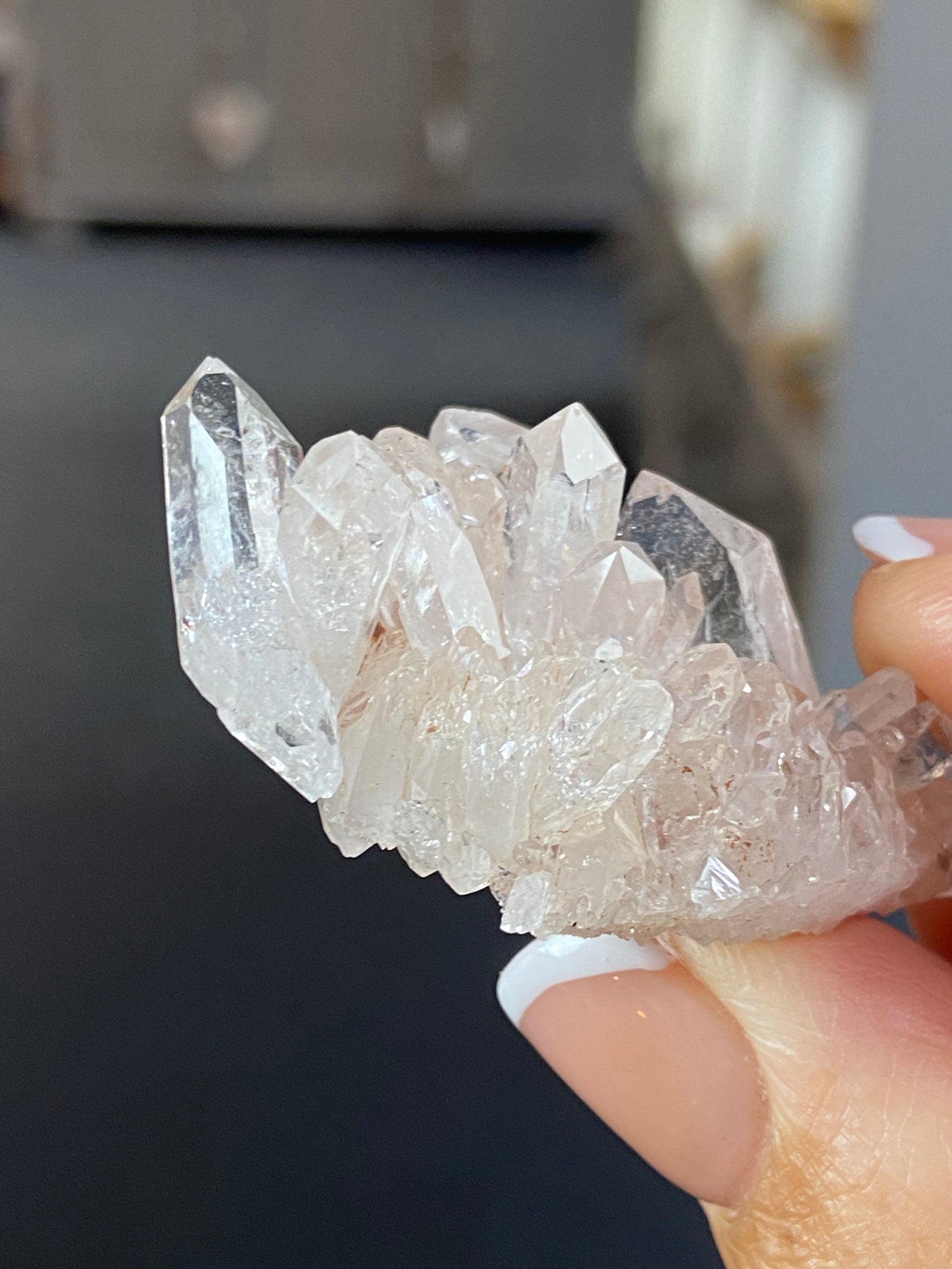 Sacred Pink Lemurian Quartz Cluster
