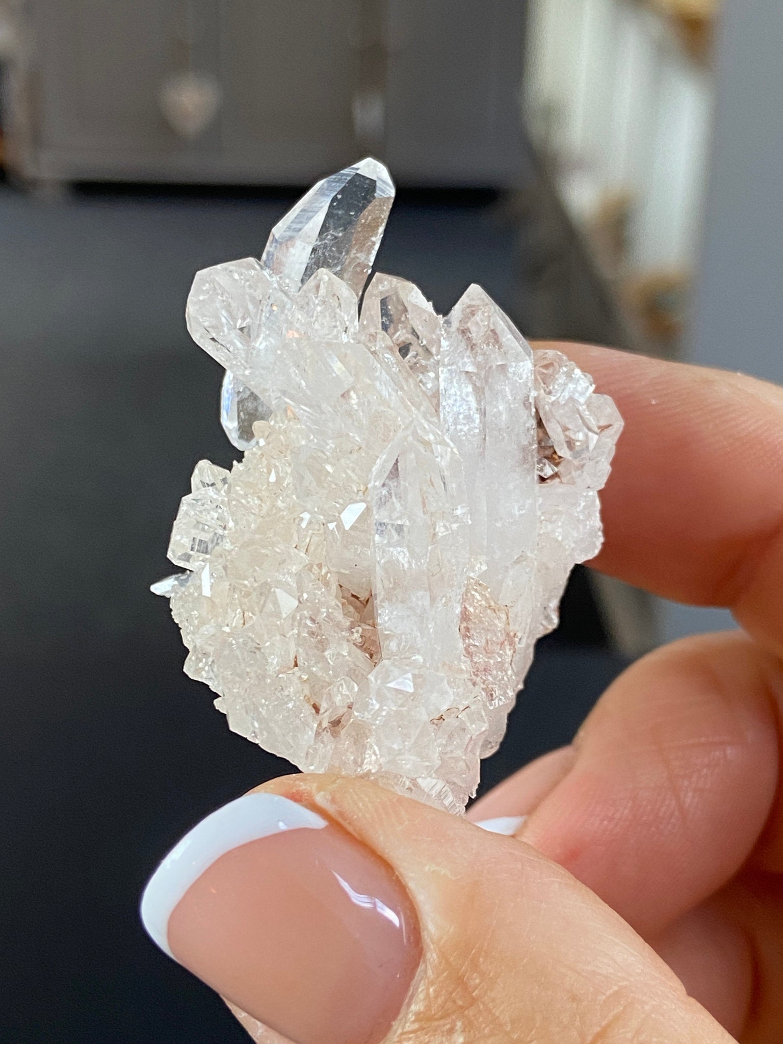 Sacred Pink Lemurian Quartz Cluster