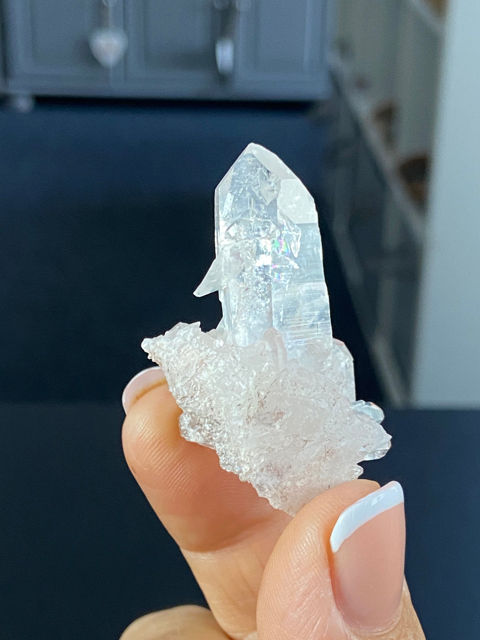 Sacred Pink Lemurian Quartz Cluster