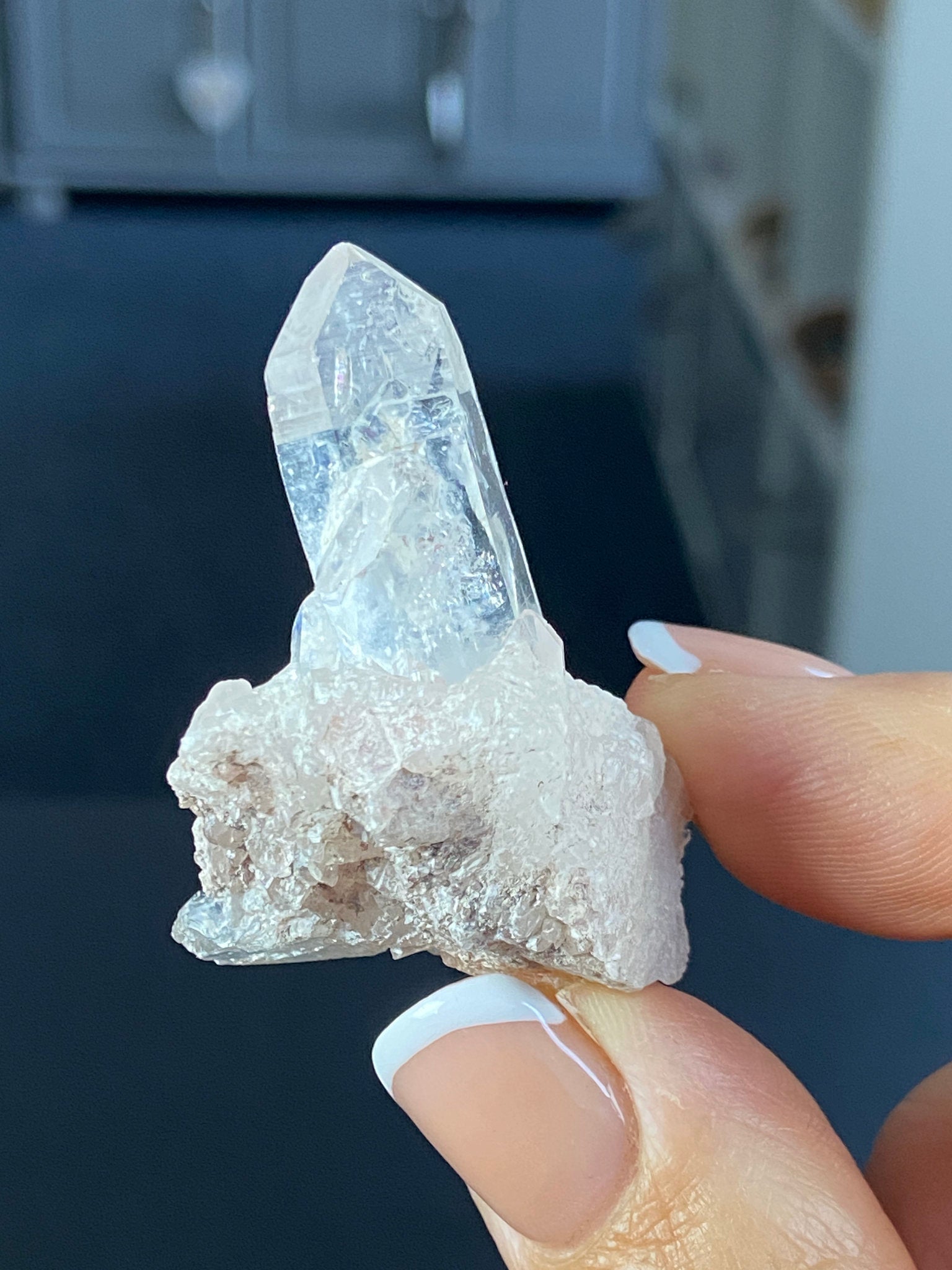 Sacred Pink Lemurian Quartz Cluster