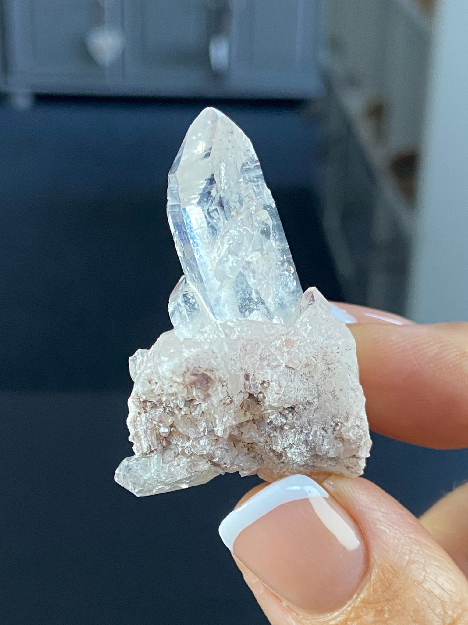 Sacred Pink Lemurian Quartz Cluster