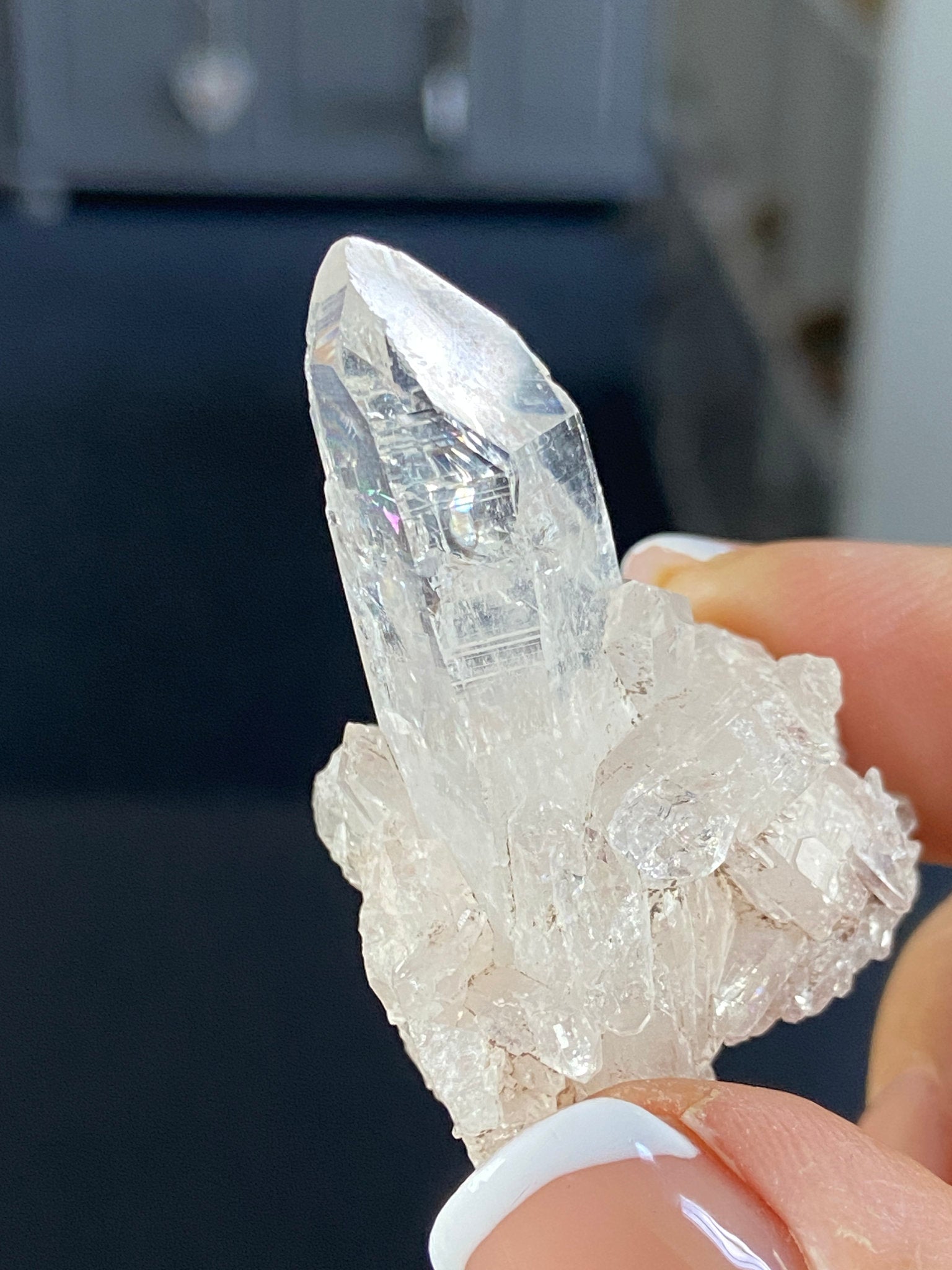 Sacred Pink Lemurian Quartz Cluster