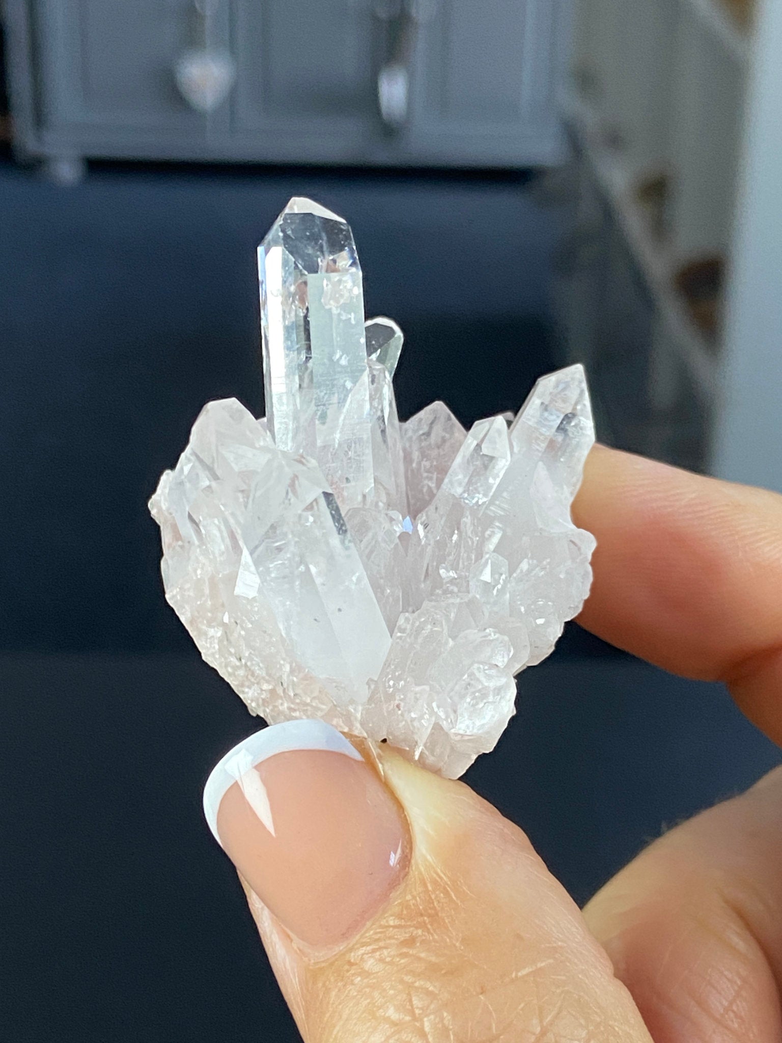 Sacred Pink Lemurian Quartz Cluster