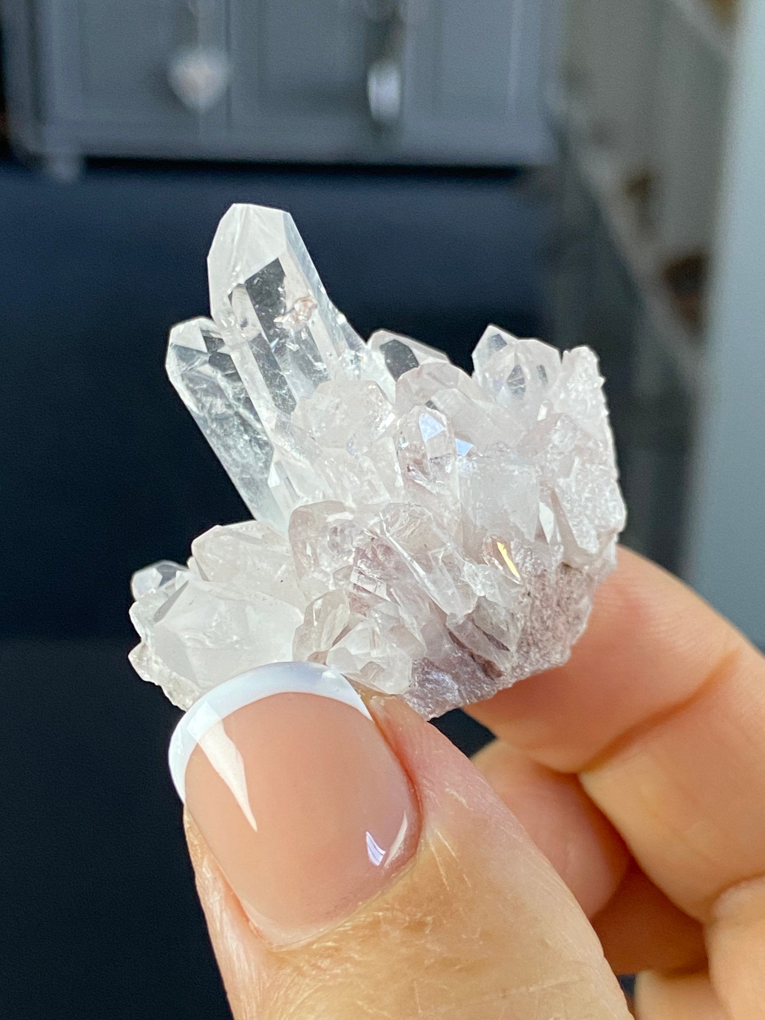Sacred Pink Lemurian Quartz Cluster