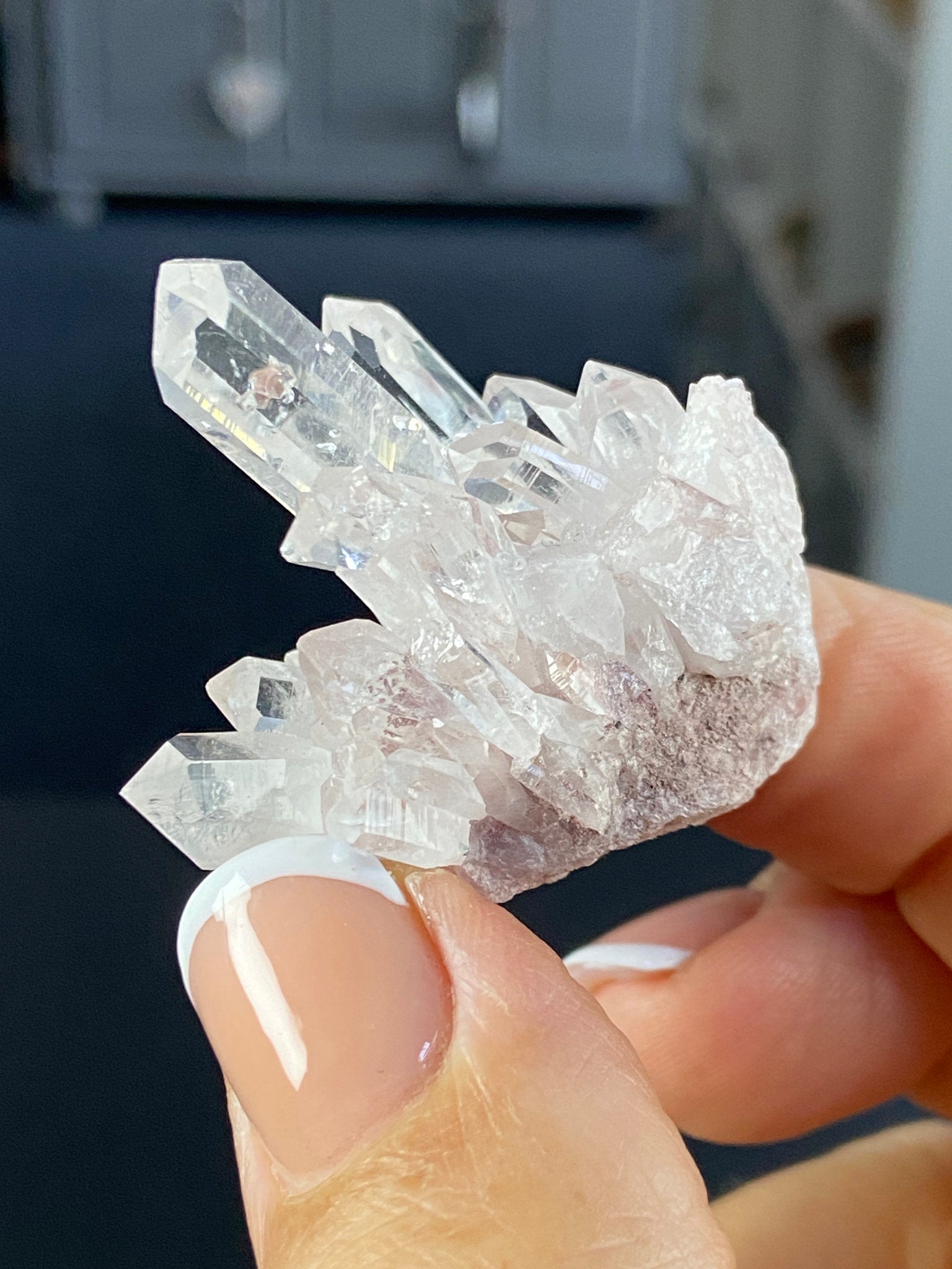 Sacred Pink Lemurian Quartz Cluster